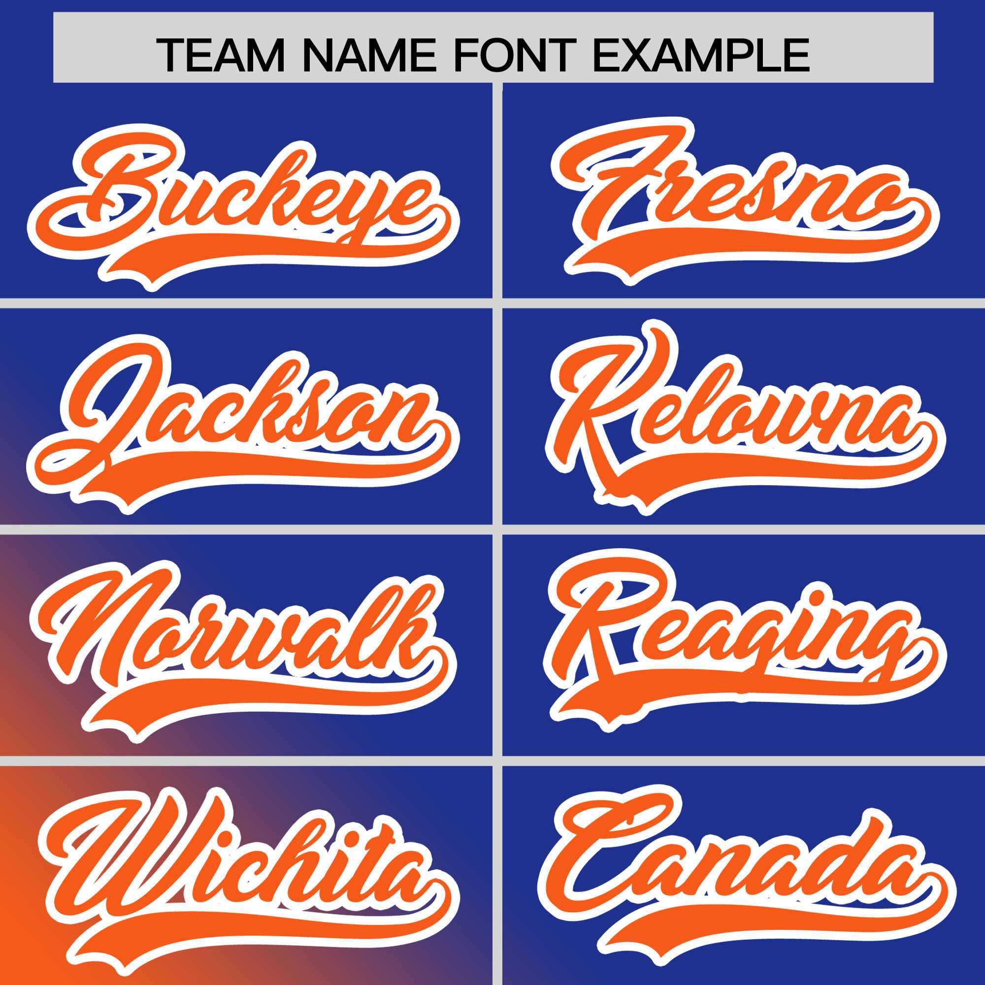 Custom Royal Orange Diagonal Stripe Personalized Gradient Fashion Baseball Jersey