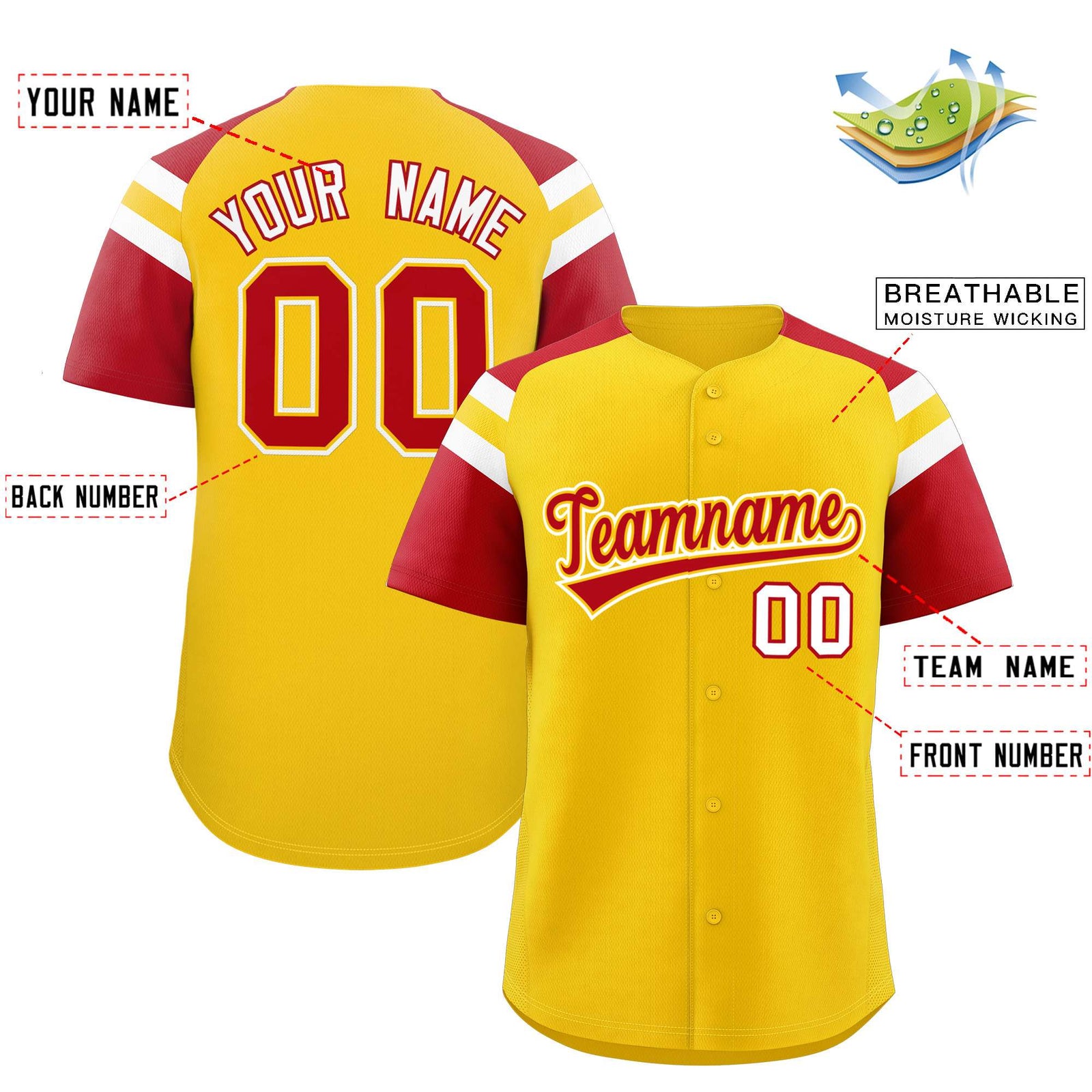 Custom-Gold-Red-Contrast-Raglan-Sleeves-Authentic-Baseball-Jersey-028