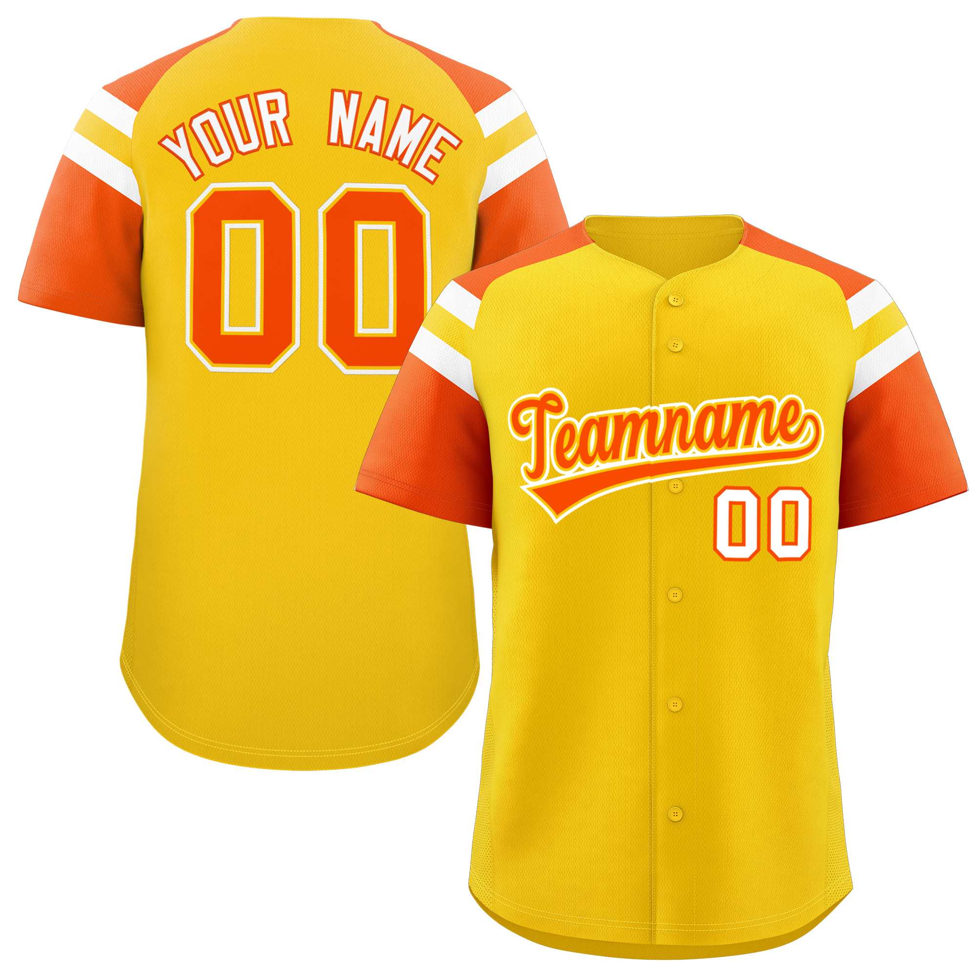 Custom-Gold-Orange-Contrast-Raglan-Sleeves-Authentic-Baseball-Jersey-038