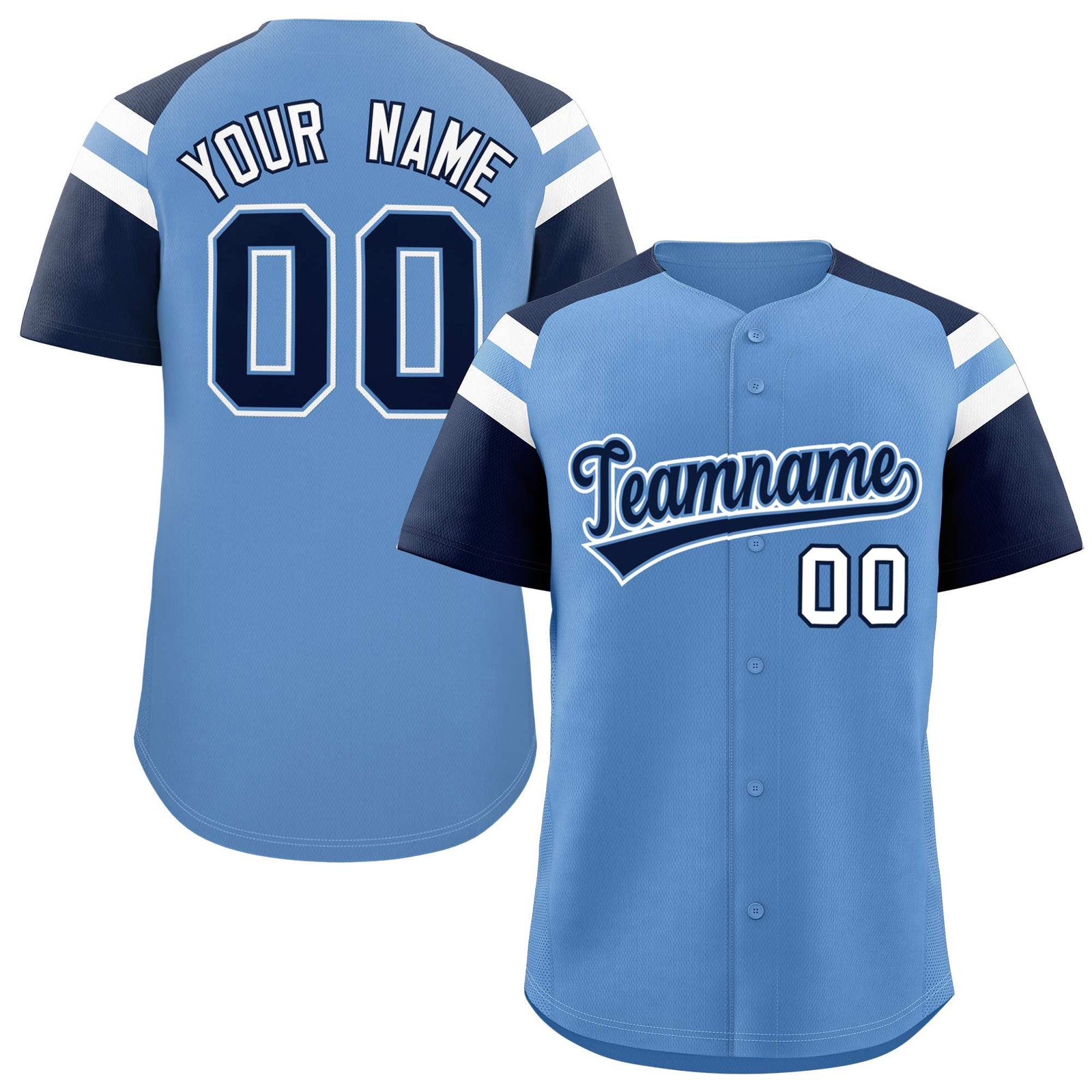 Custom-Light-Blue-Navy-Contrast-Raglan-Sleeves-Authentic-Baseball-Jersey-067