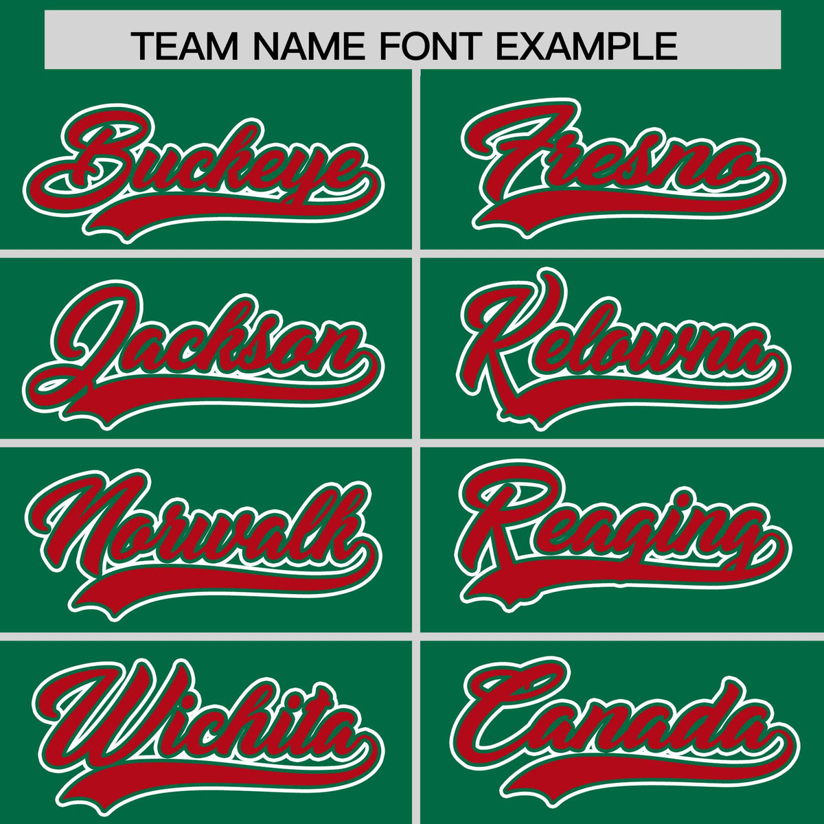 Custom Kelly Green Red Contrast Raglan Sleeves Authentic Baseball Jersey