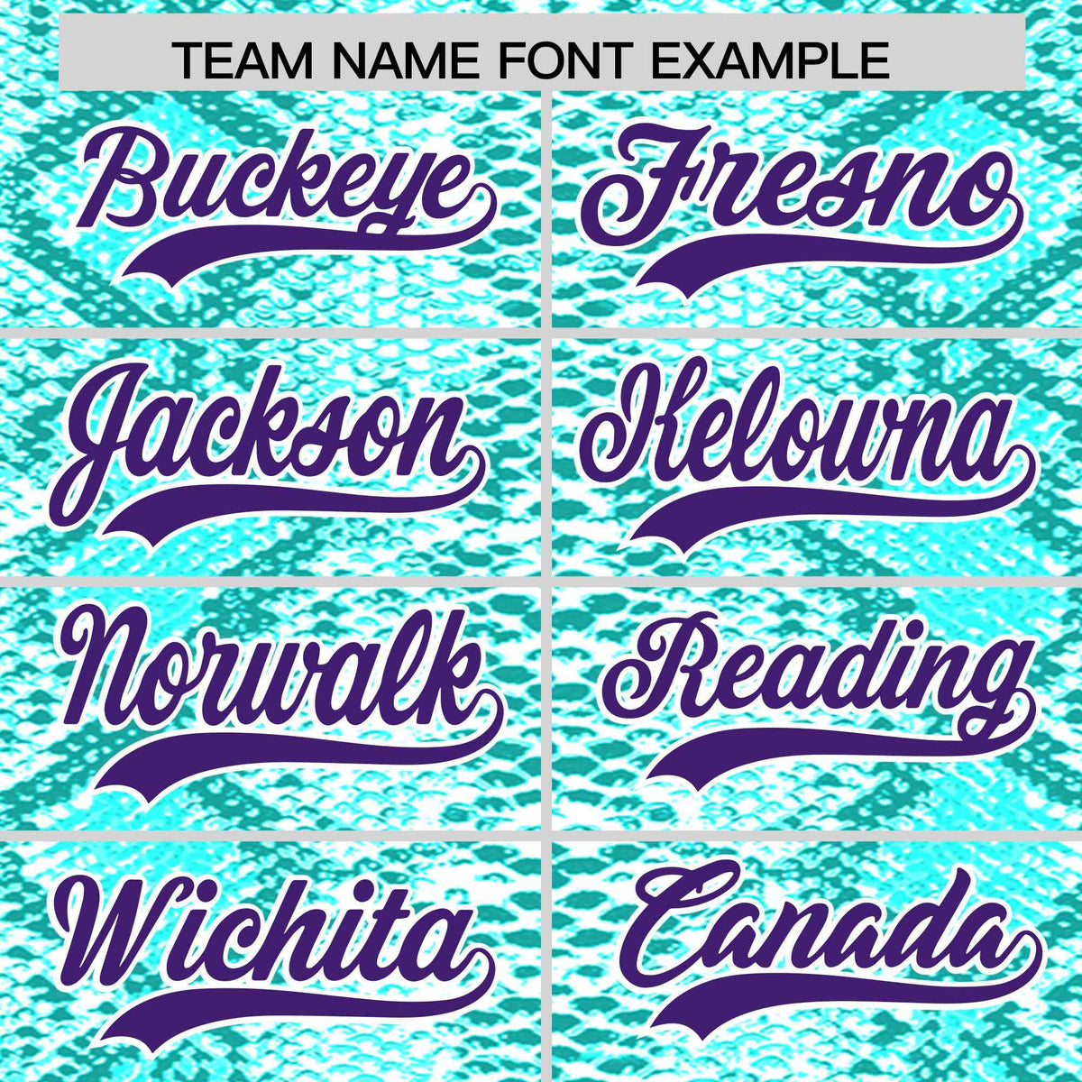 Custom Multi Color Snakeskin Pattern Authentic Baseball Jersey