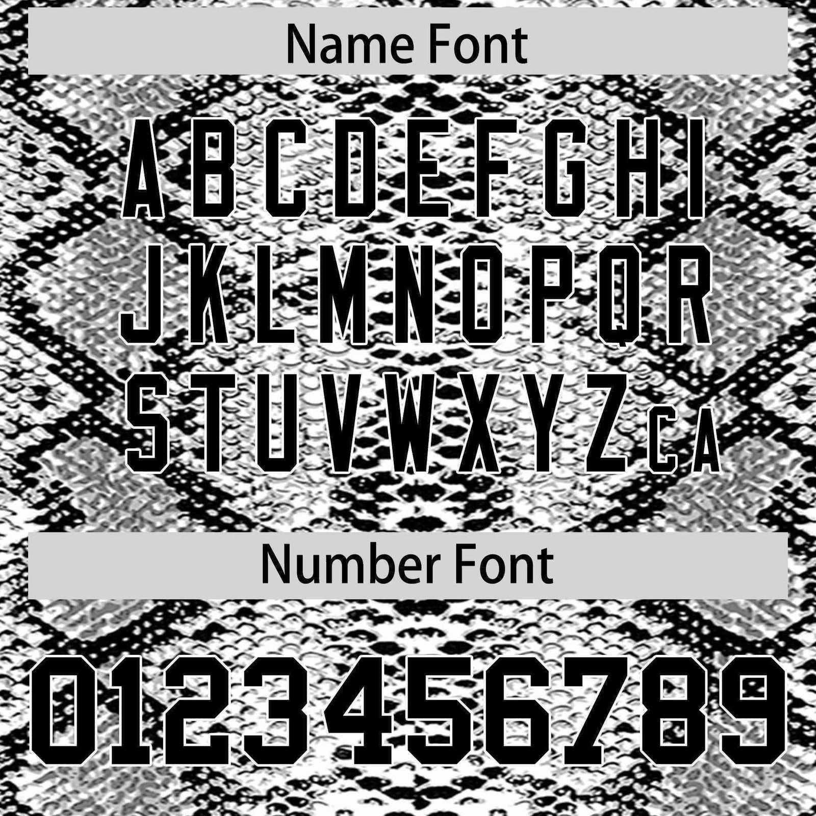 Custom Multi Color Snakeskin Pattern Authentic Baseball Jersey