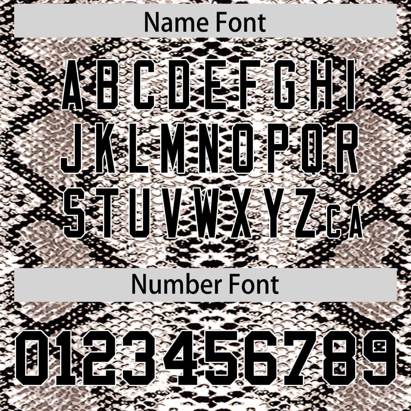 Custom Multi Color Snakeskin Pattern Authentic Baseball Jersey