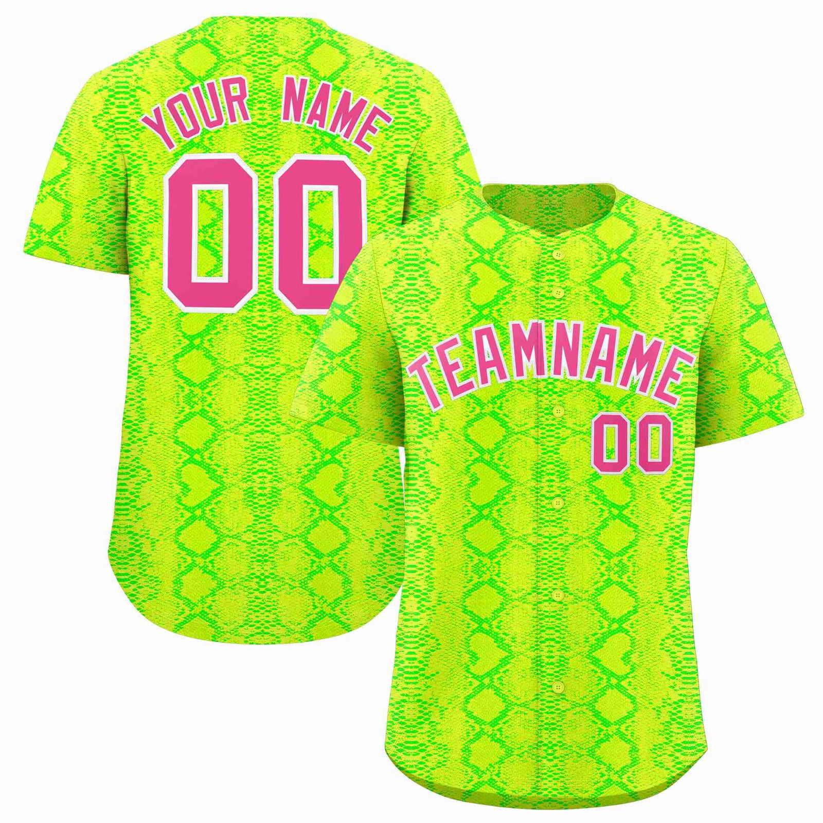 Custom Multi Color Snakeskin Pattern Authentic Baseball Jersey