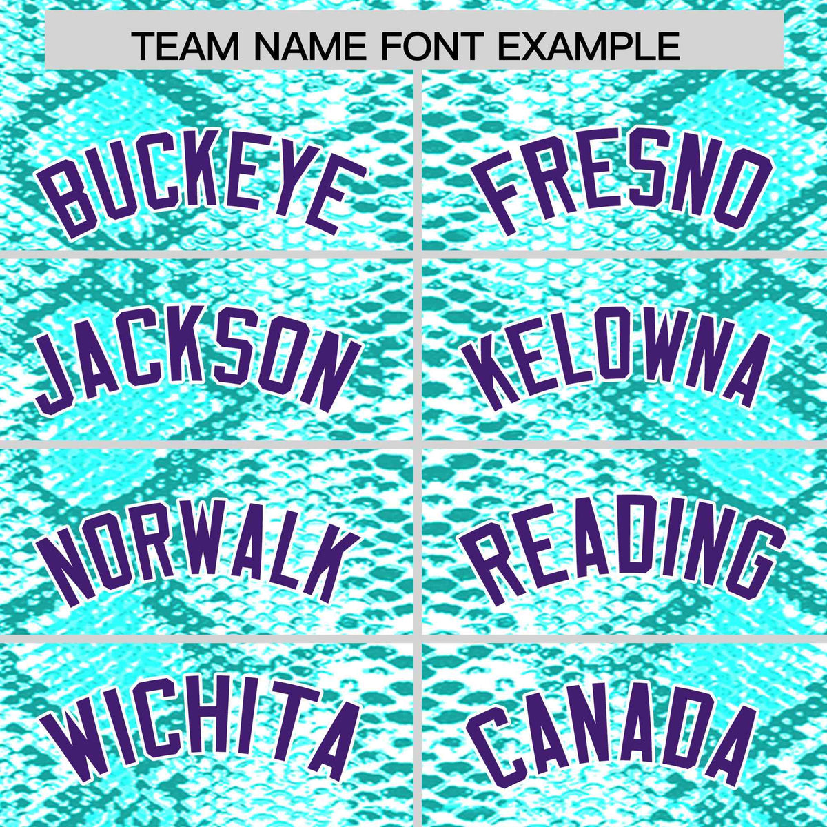 Custom Multi Color Snakeskin Pattern Authentic Baseball Jersey