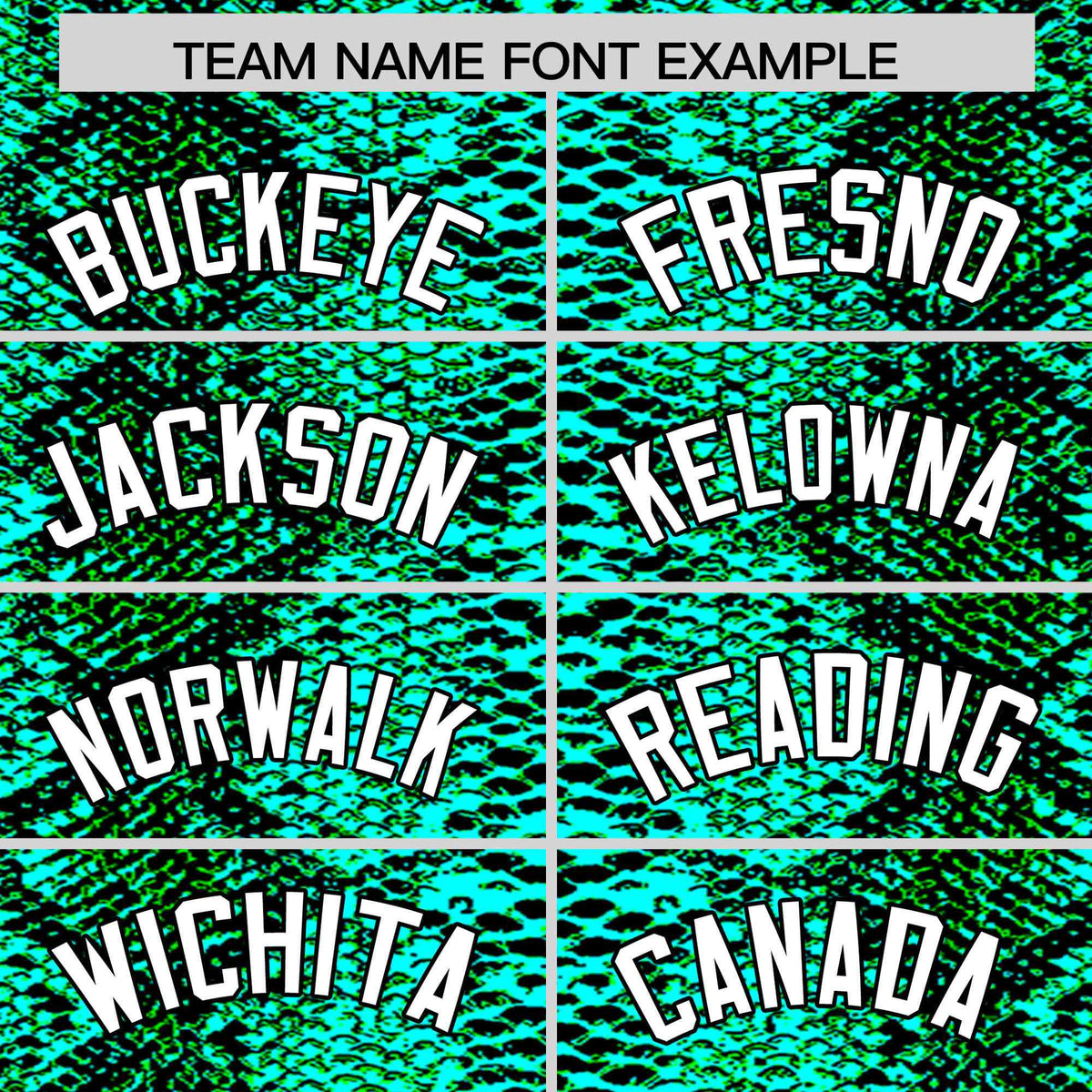 Custom Multi Color Snakeskin Pattern Authentic Baseball Jersey