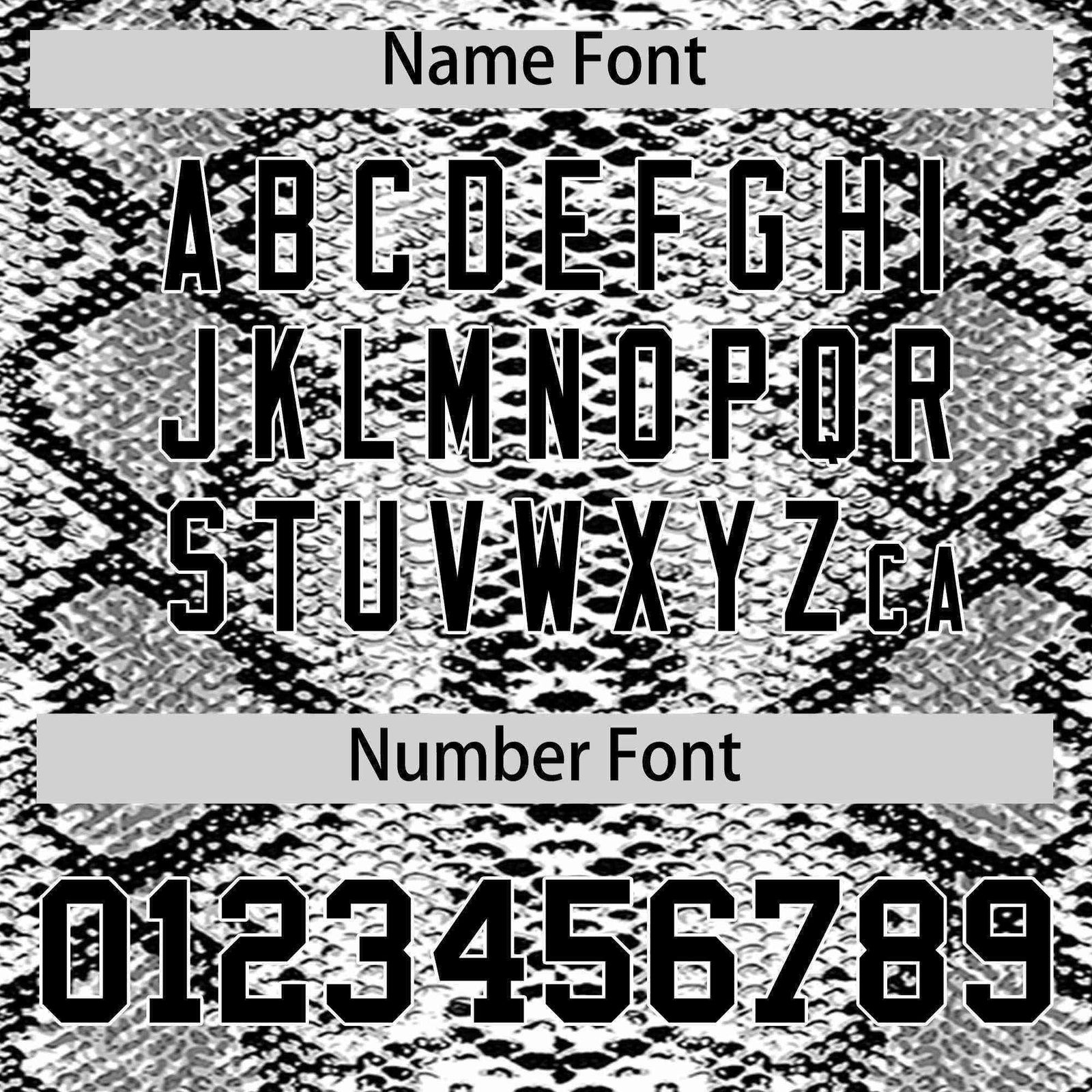 Custom Multi Color Snakeskin Pattern Authentic Baseball Jersey