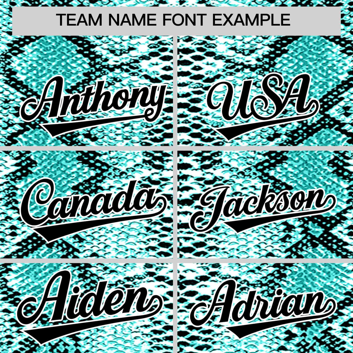 Custom Multi Color Snakeskin Pattern Authentic Baseball Jersey