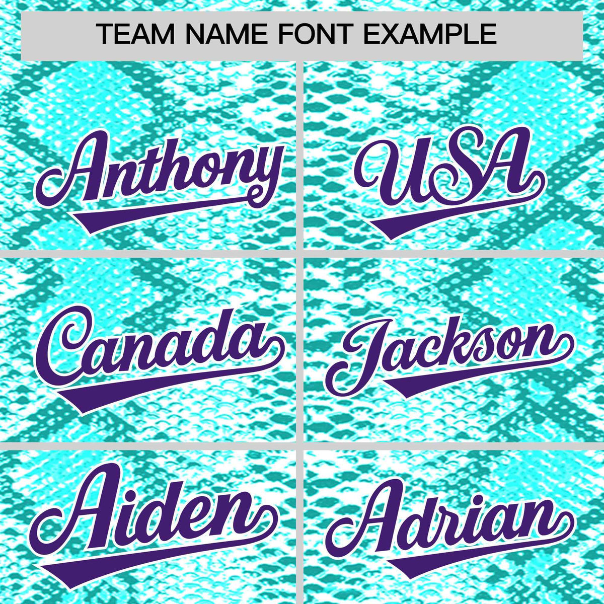 Custom Multi Color Snakeskin Pattern Authentic Baseball Jersey