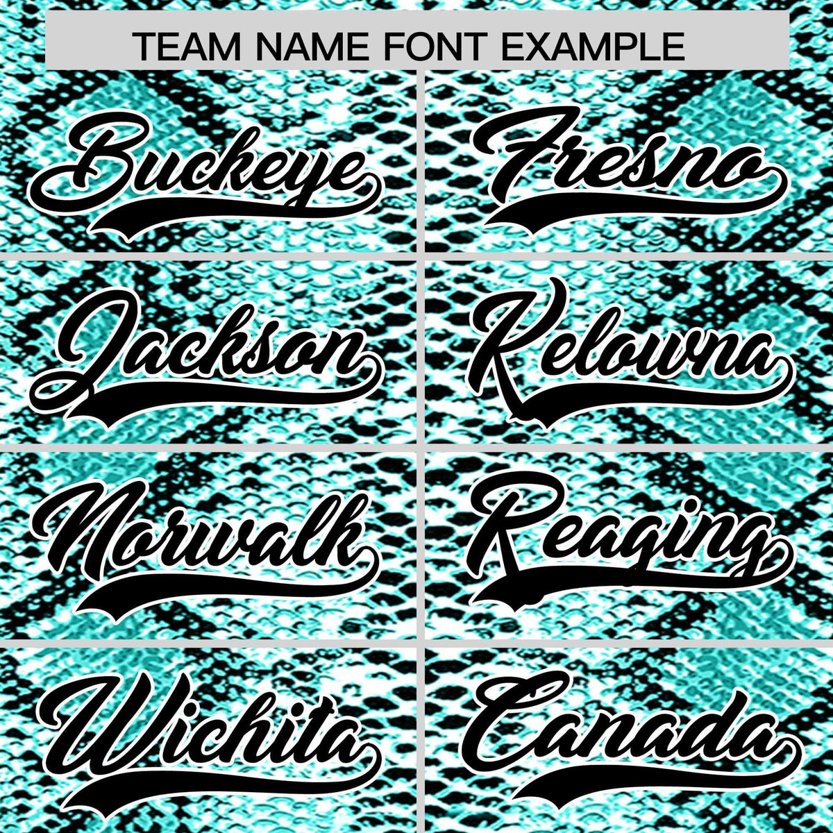 Custom Multi Color Snakeskin Pattern Authentic Baseball Jersey