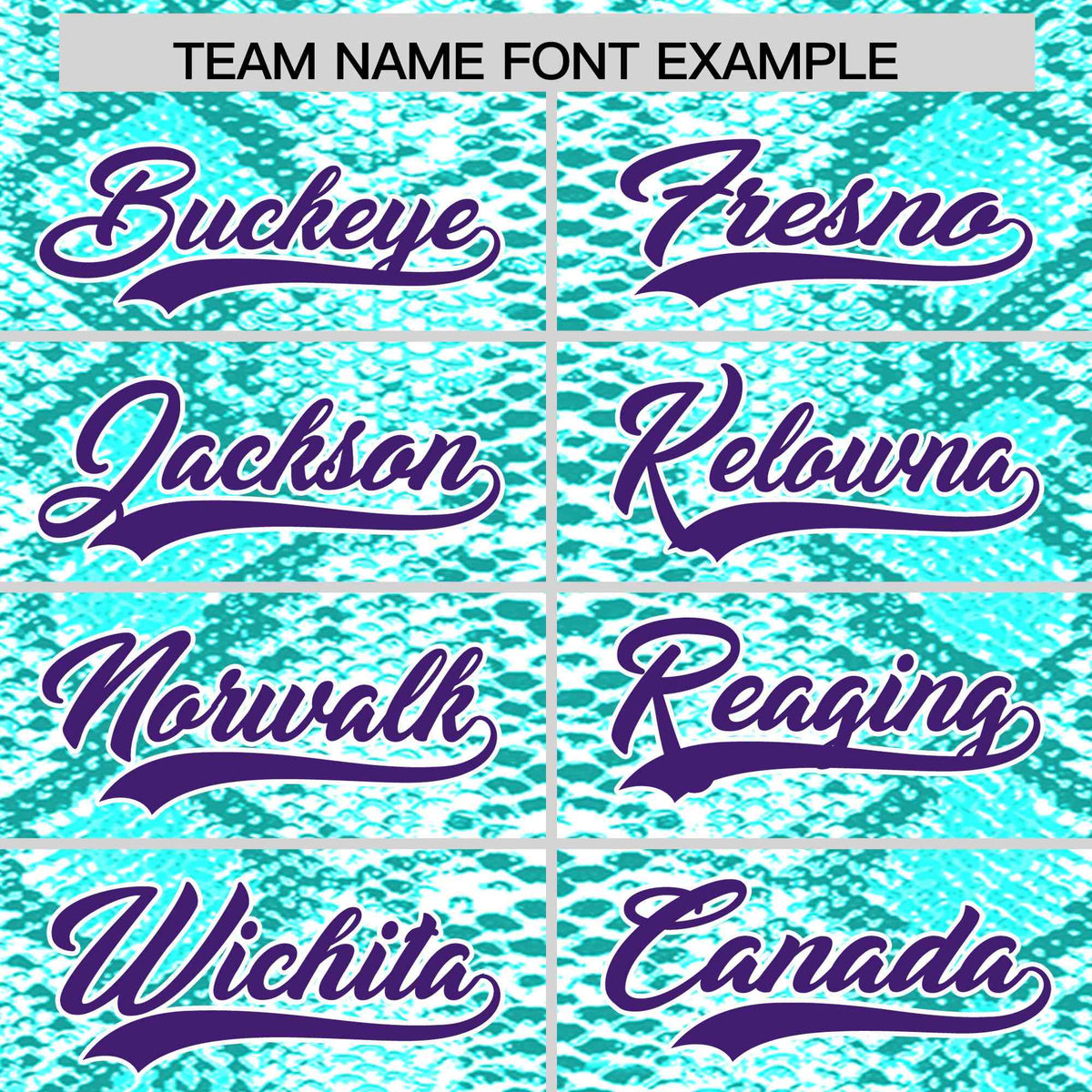 Custom Multi Color Snakeskin Pattern Authentic Baseball Jersey