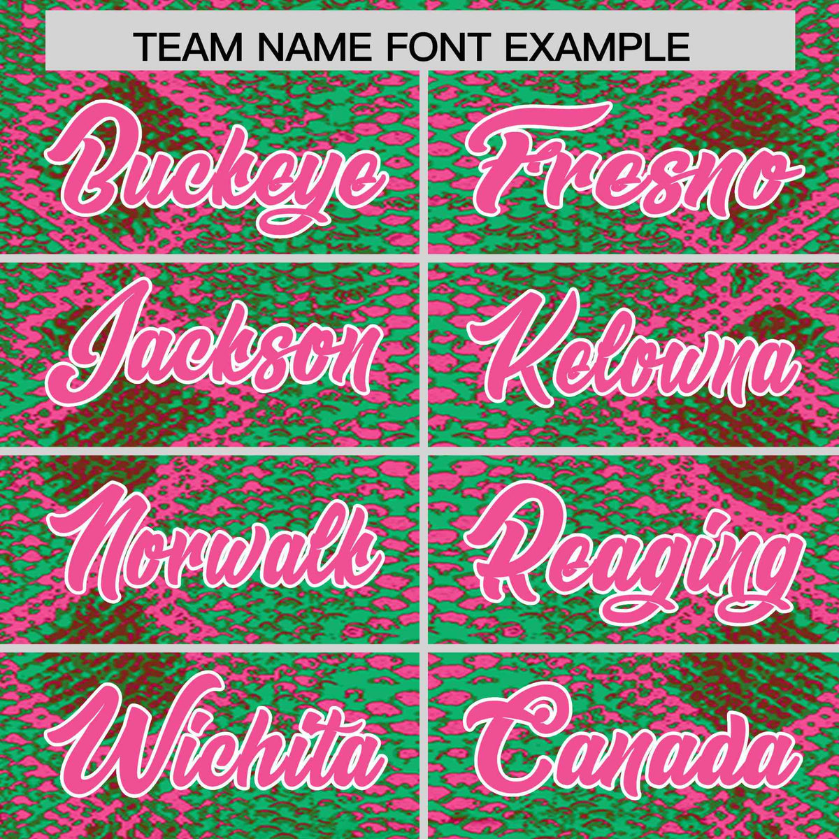 Custom Multi Color Snakeskin Pattern Authentic Baseball Jersey