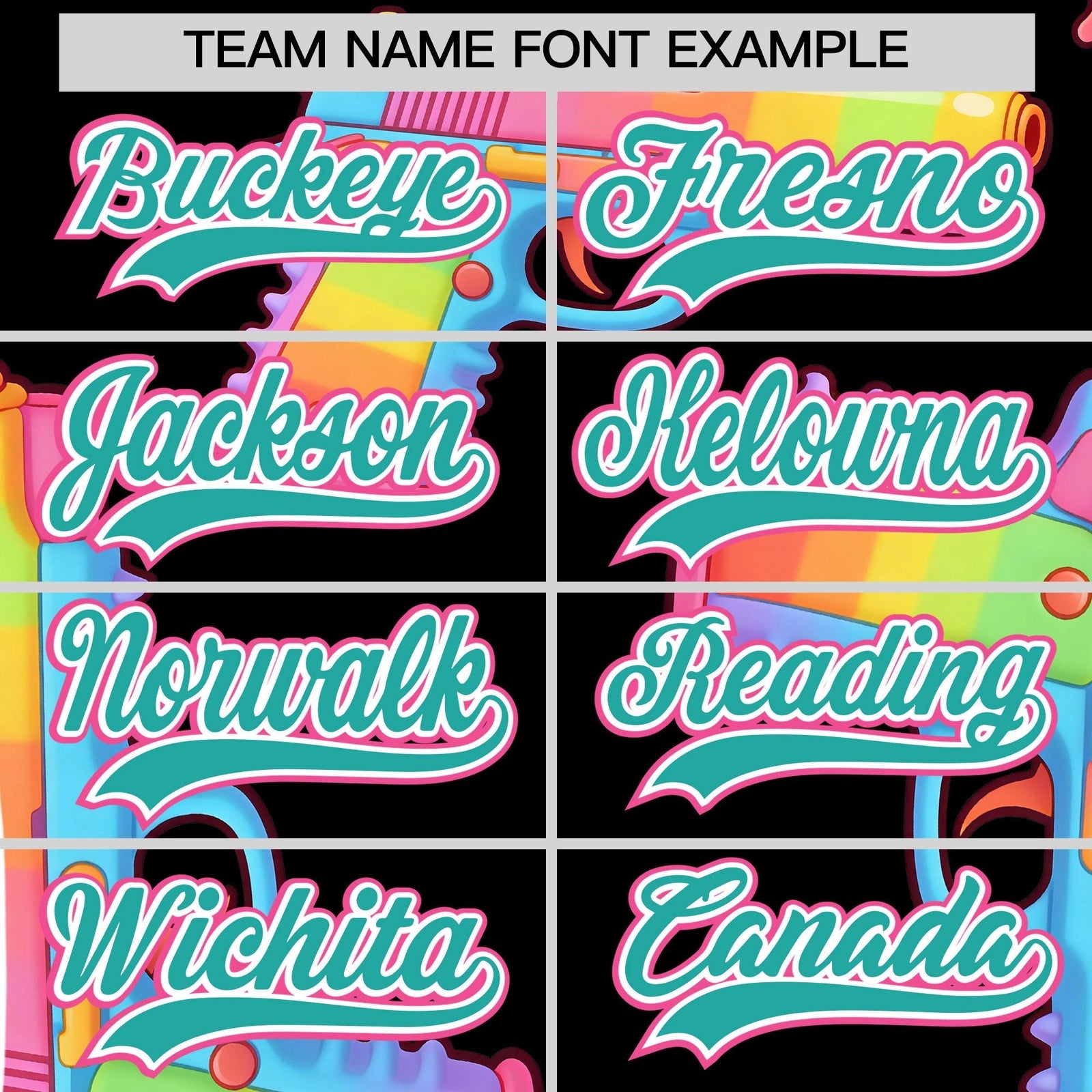 Custom Youth Baseball Jersey Black Aqua Sugar-Coated Firepower Graffiti Pattern Urban Fashion