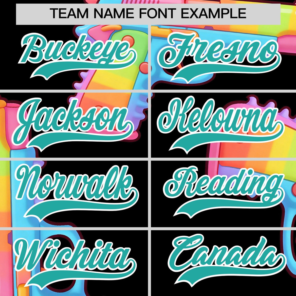 Custom Youth Baseball Jersey Black Aqua Sugar-Coated Firepower Graffiti Pattern Urban Fashion