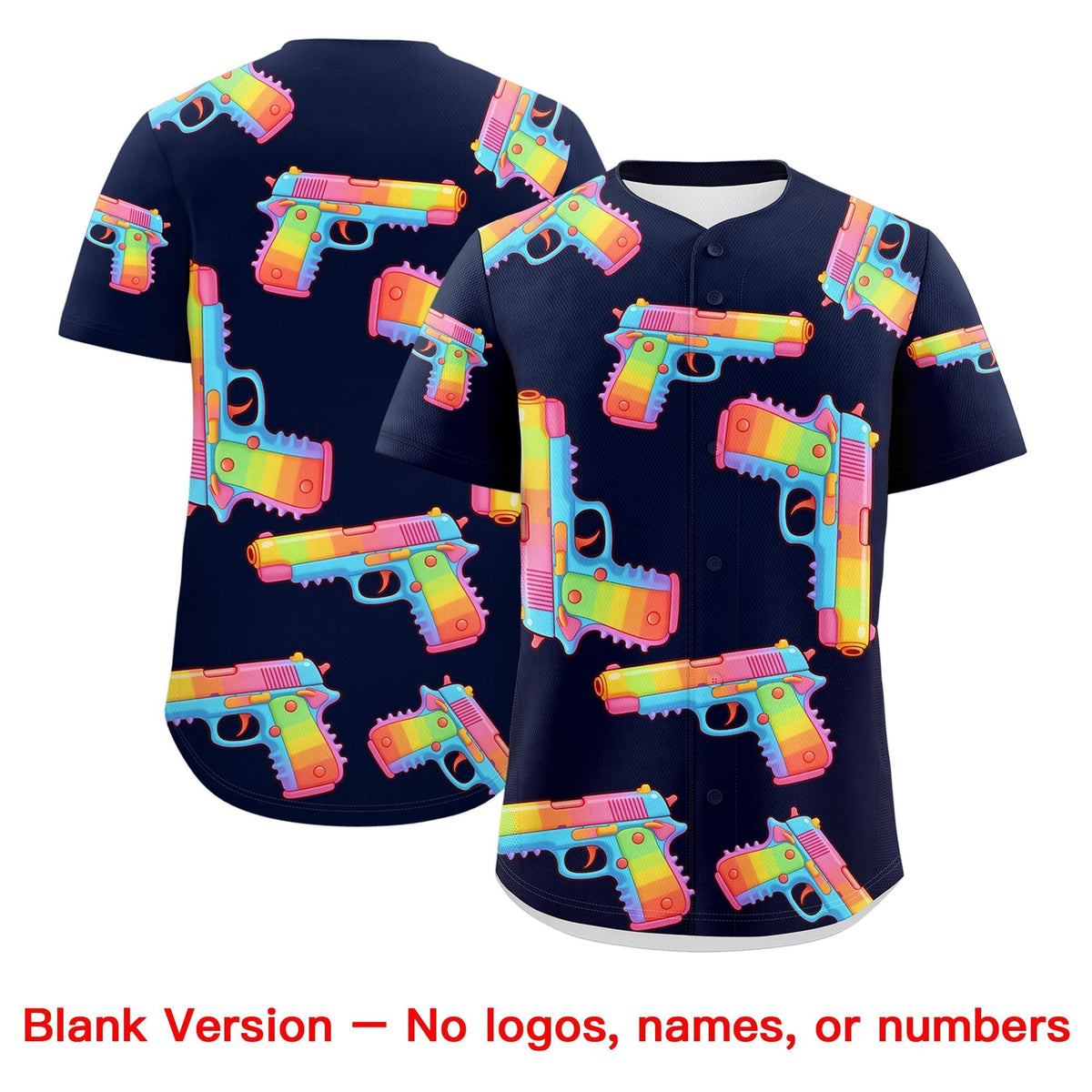 Custom Youth Baseball Jersey Navy Yellow Sugar-Coated Firepower Graffiti Pattern Hip-hop