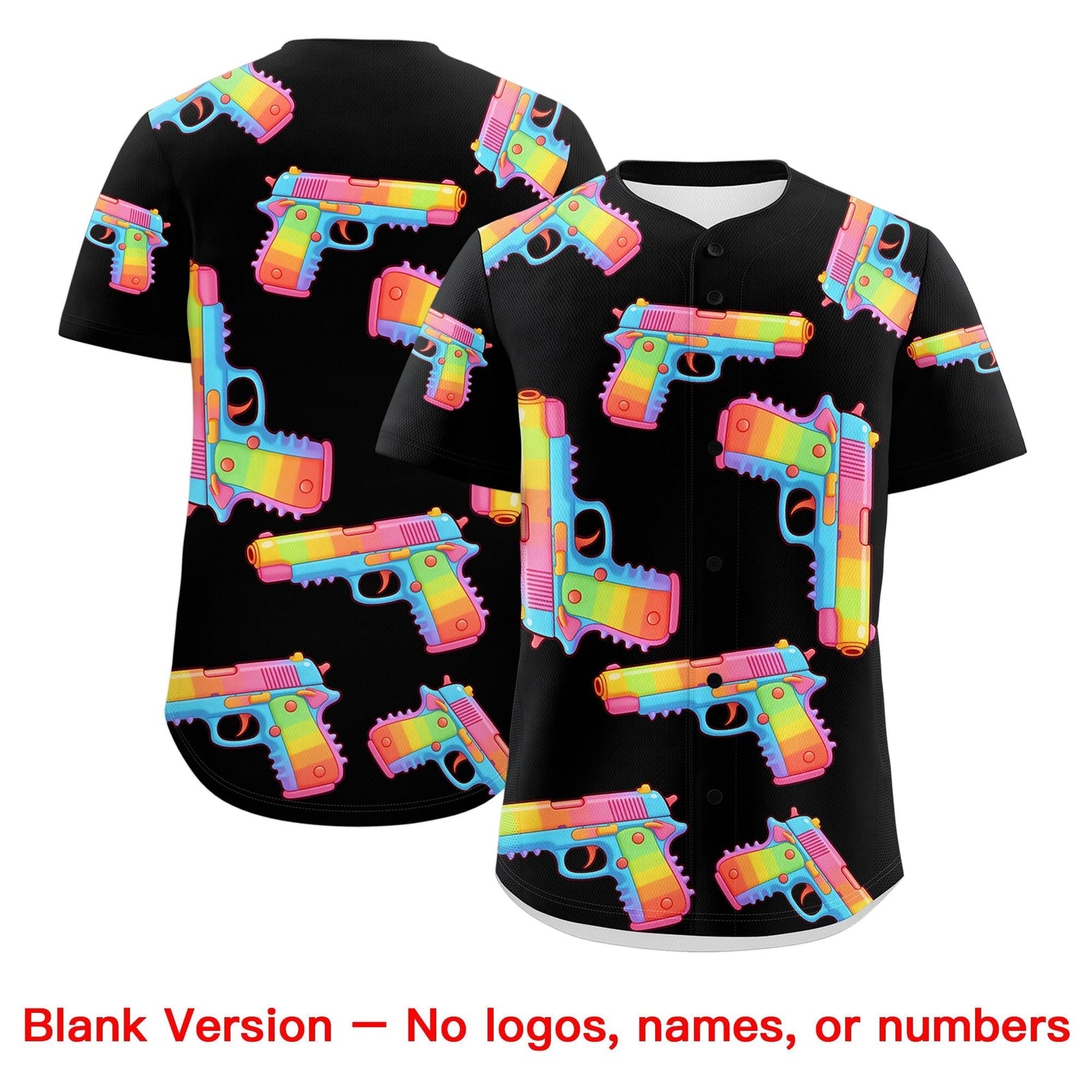 Custom Youth Baseball Jersey Black Red Sugar-Coated Firepower Graffiti Pattern Hip-hop