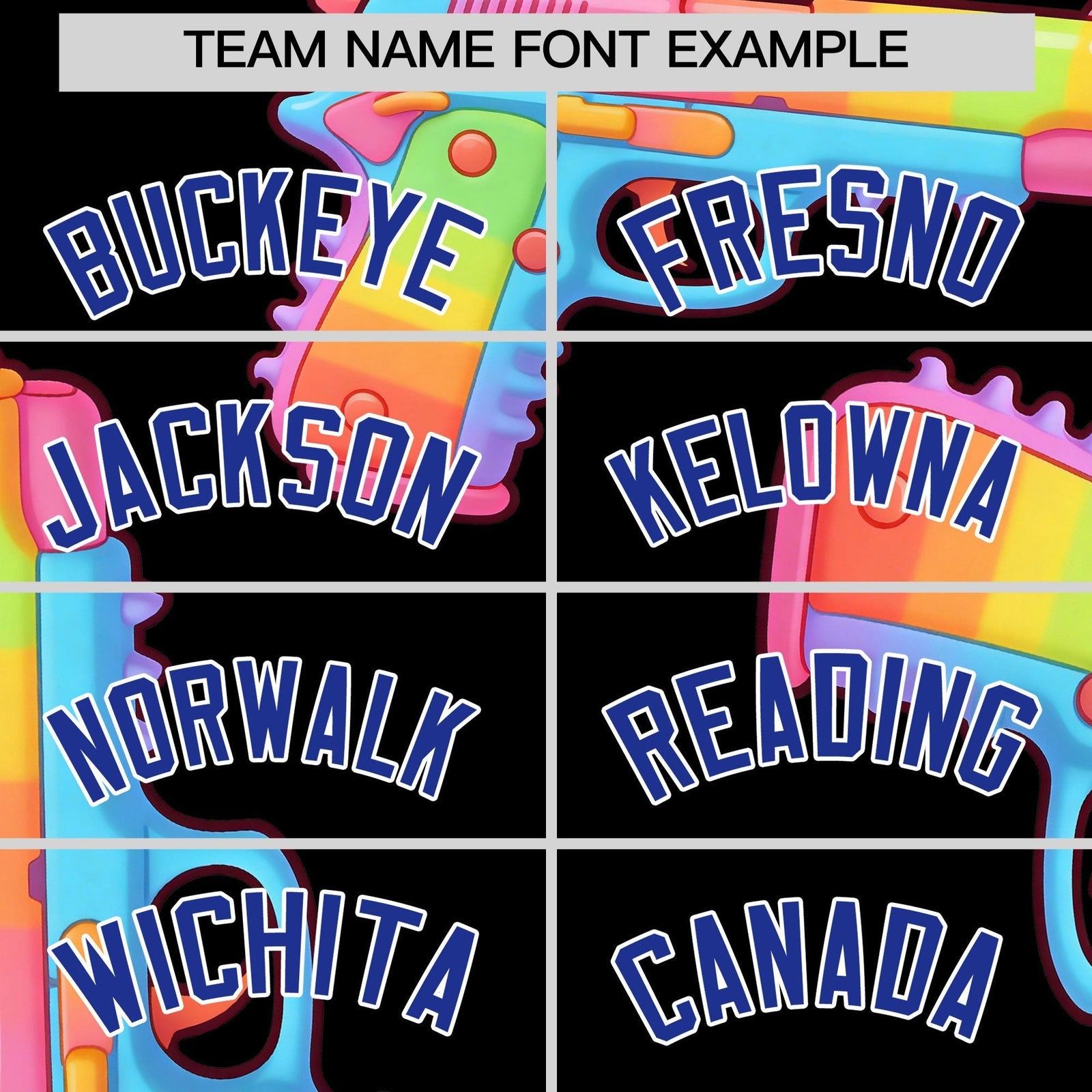 Custom Youth Baseball Jersey Black Royal Blue Sugar-Coated Firepower Graffiti Pattern Street Style