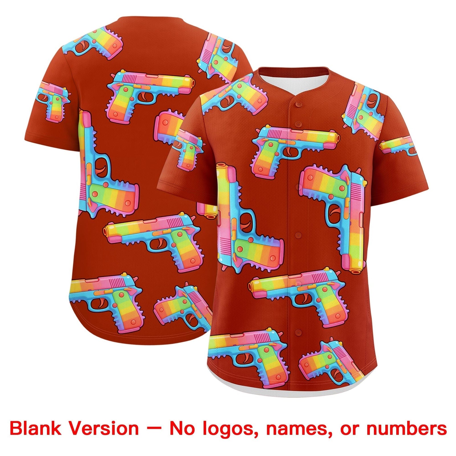 Custom Youth Baseball Jersey Dark Orange Black Sugar-Coated Firepower Graffiti Pattern Hip-hop