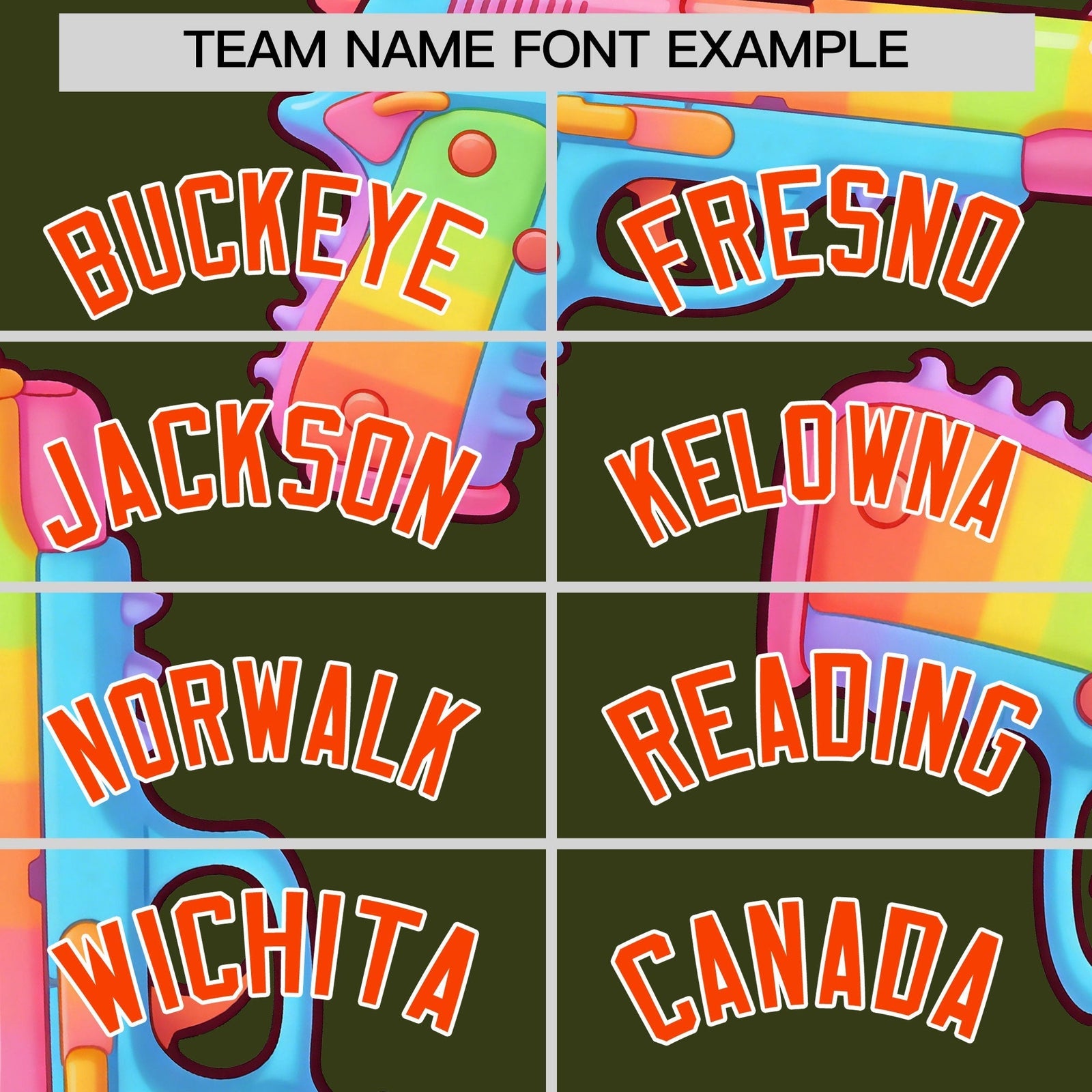 Custom Youth Baseball Jersey Olive Orange Sugar-Coated Firepower Graffiti Pattern Hip-hop