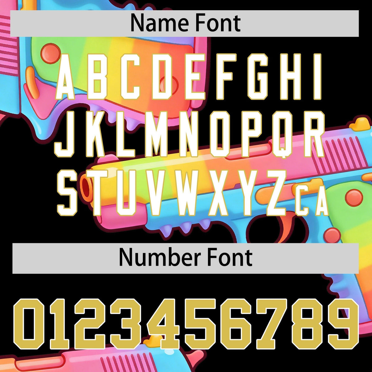 Custom Youth Baseball Jersey Black Old Gold Sugar-Coated Firepower Graffiti Pattern Street Style