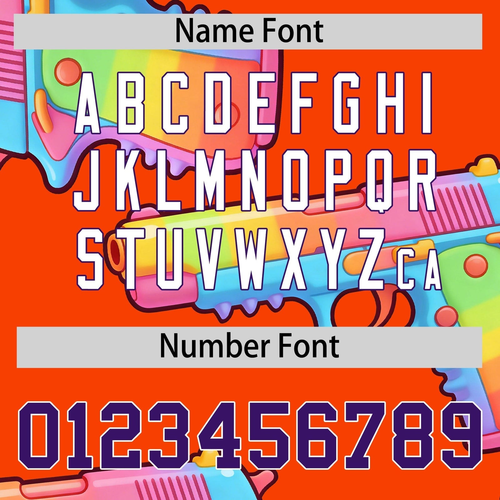 Custom Youth Baseball Jersey Orange Purple Sugar-Coated Firepower Graffiti Pattern Street Style