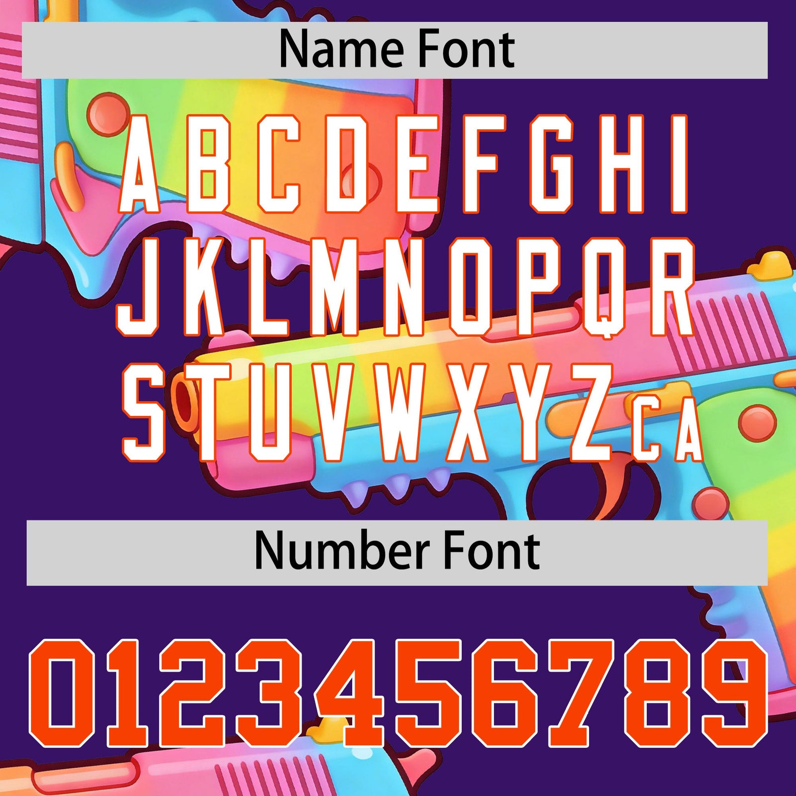 Custom Youth Baseball Jersey Purple Orange Sugar-Coated Firepower Graffiti Pattern Hip-hop