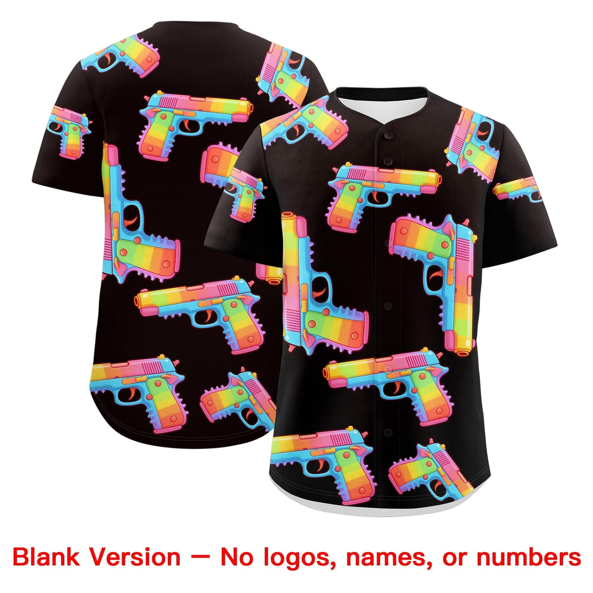 Custom Youth Baseball Jersey Brown White Sugar-Coated Firepower Graffiti Pattern Urban Fashion