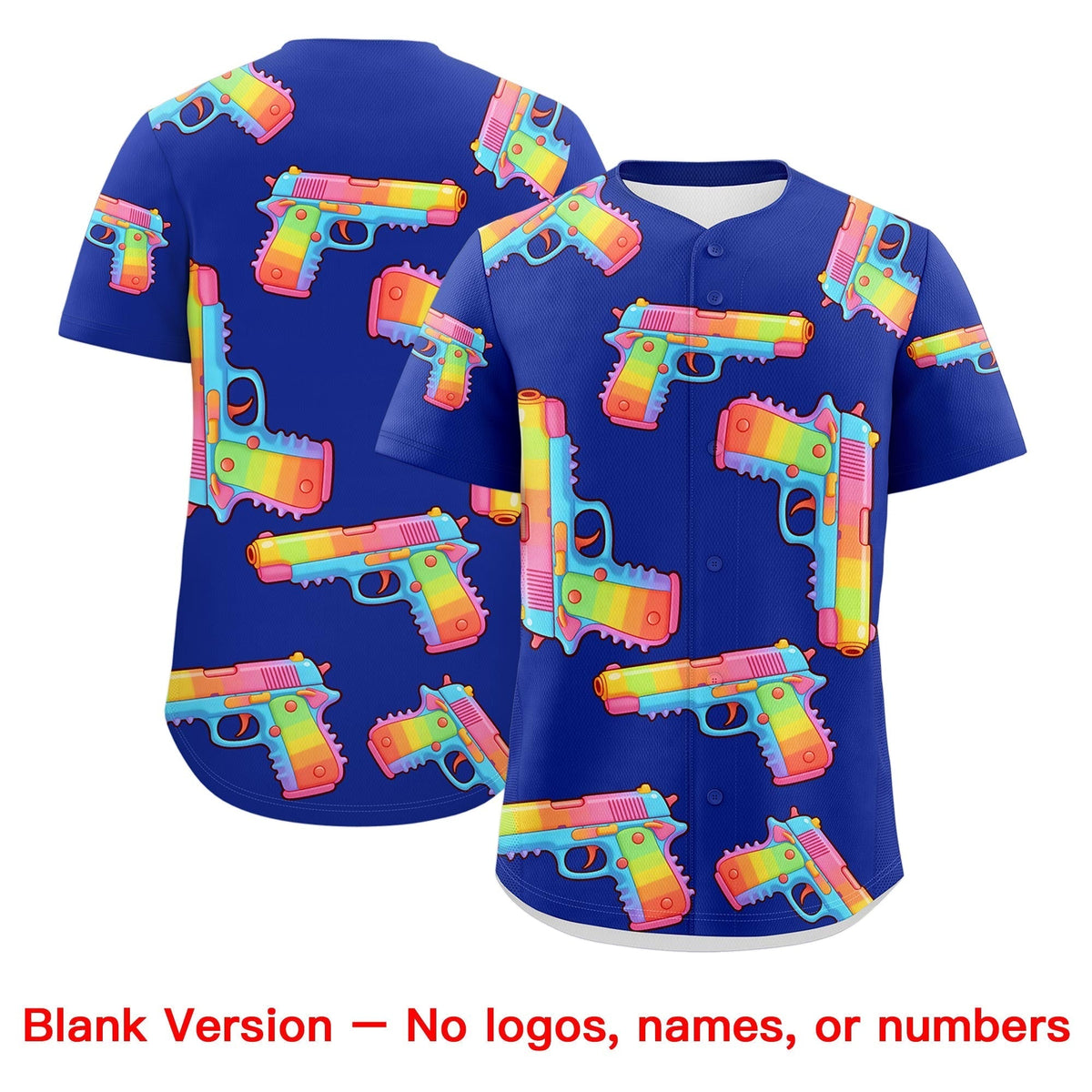 Custom Youth Baseball Jersey Royal Blue Orange Sugar-Coated Firepower Graffiti Pattern Street Style