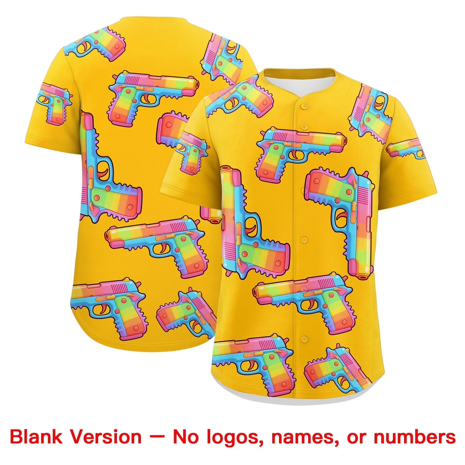 Custom Youth Baseball Jersey Yellow Purple Sugar-Coated Firepower Graffiti Pattern Urban Fashion