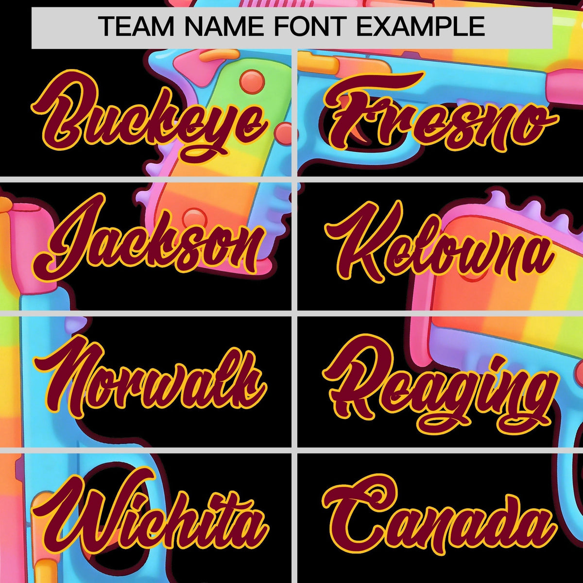 Custom Youth Baseball Jersey Black Crimson Sugar-Coated Firepower Graffiti Pattern Urban Fashion