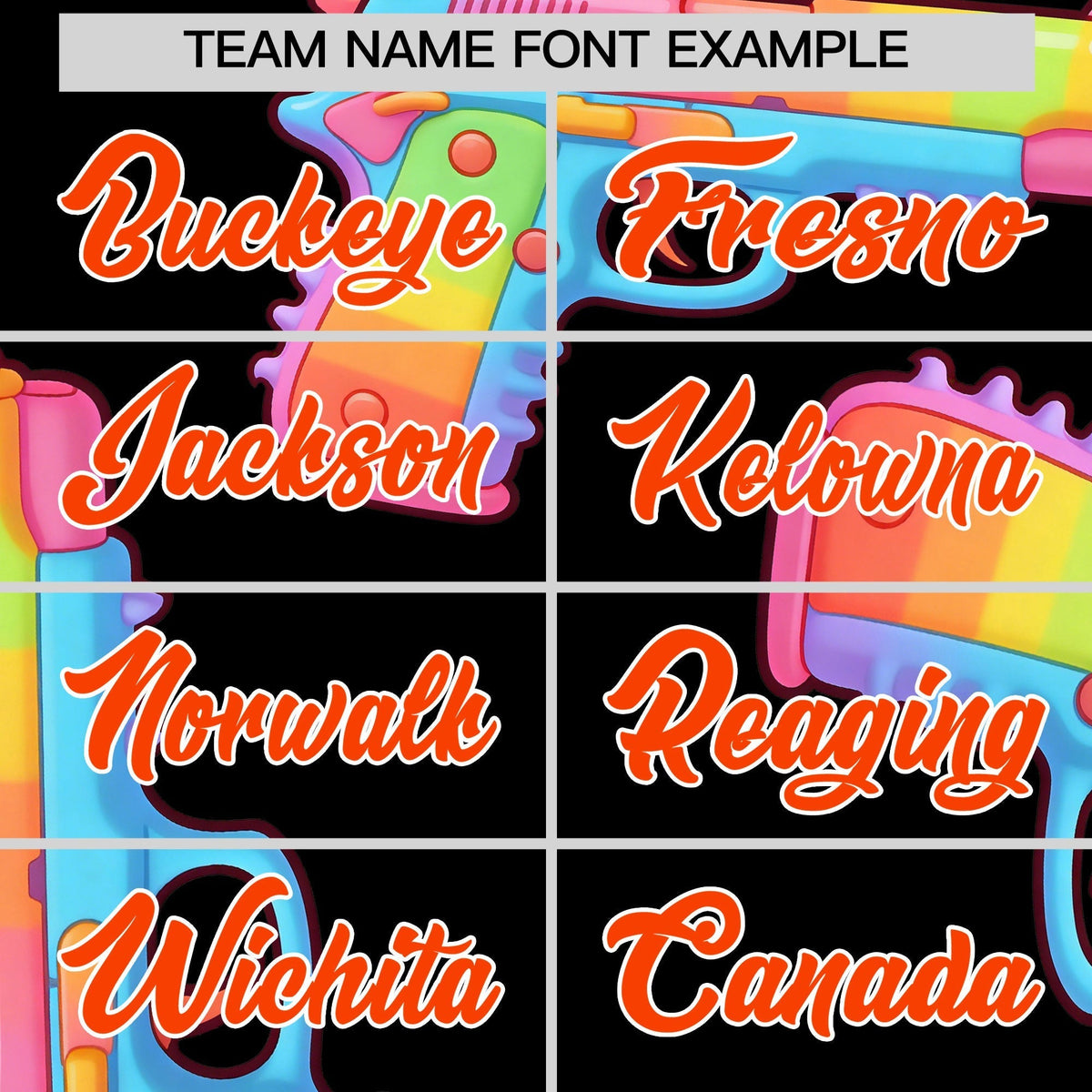 Custom Youth Baseball Jersey Black Orange Sugar-Coated Firepower Graffiti Pattern Urban Fashion