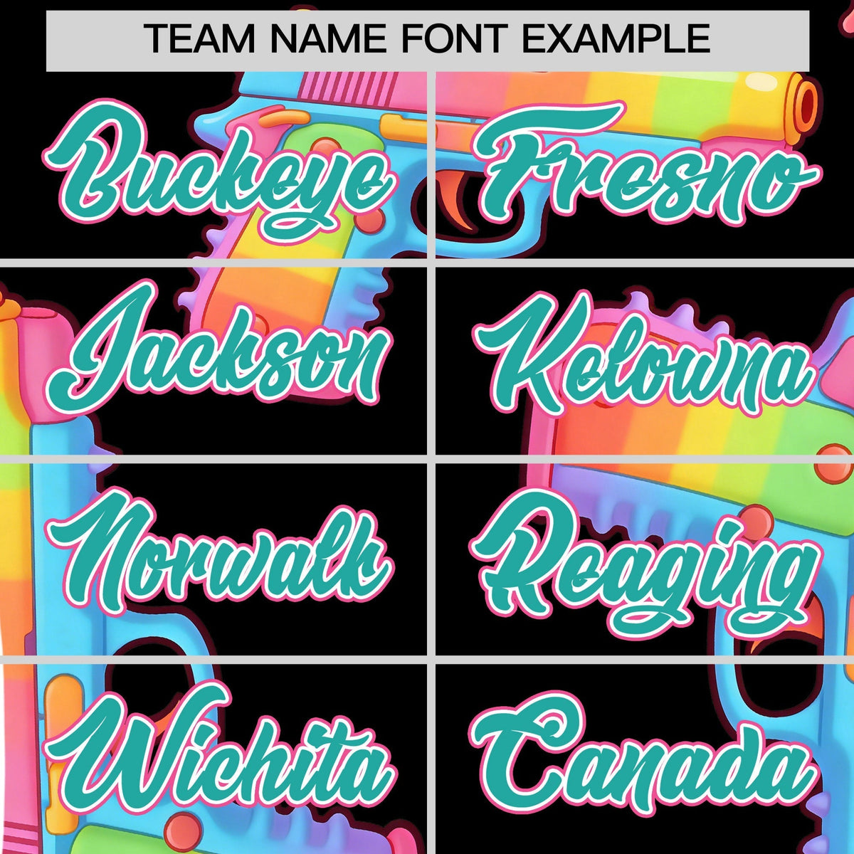 Custom Youth Baseball Jersey Black Aqua Sugar-Coated Firepower Graffiti Pattern Urban Fashion
