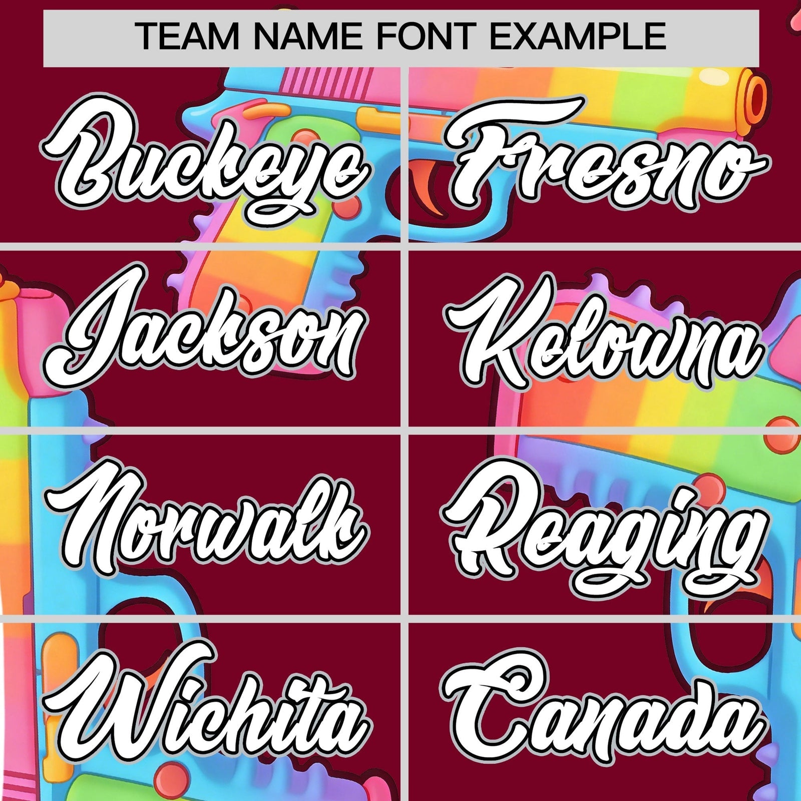 Custom Youth Baseball Jersey Crimson White Sugar-Coated Firepower Graffiti Pattern Urban Fashion