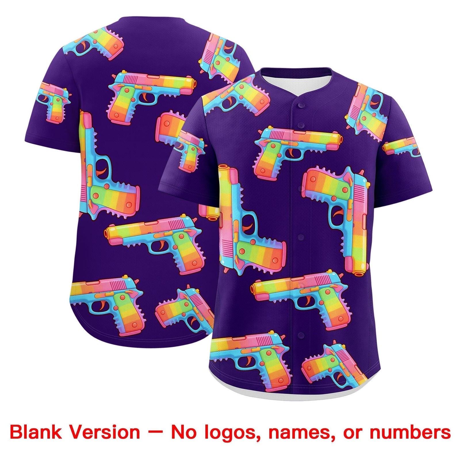 Custom Youth Baseball Jersey Purple Pink Sugar-Coated Firepower Graffiti Pattern Street Style