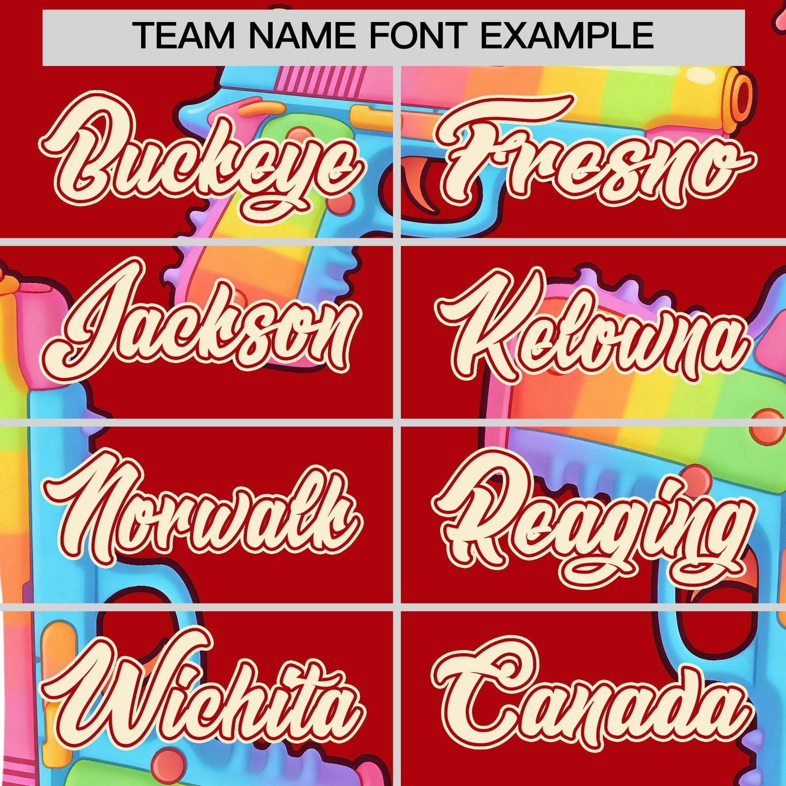 Custom Youth Baseball Jersey Red Cream Sugar-Coated Firepower Graffiti Pattern Hip-hop