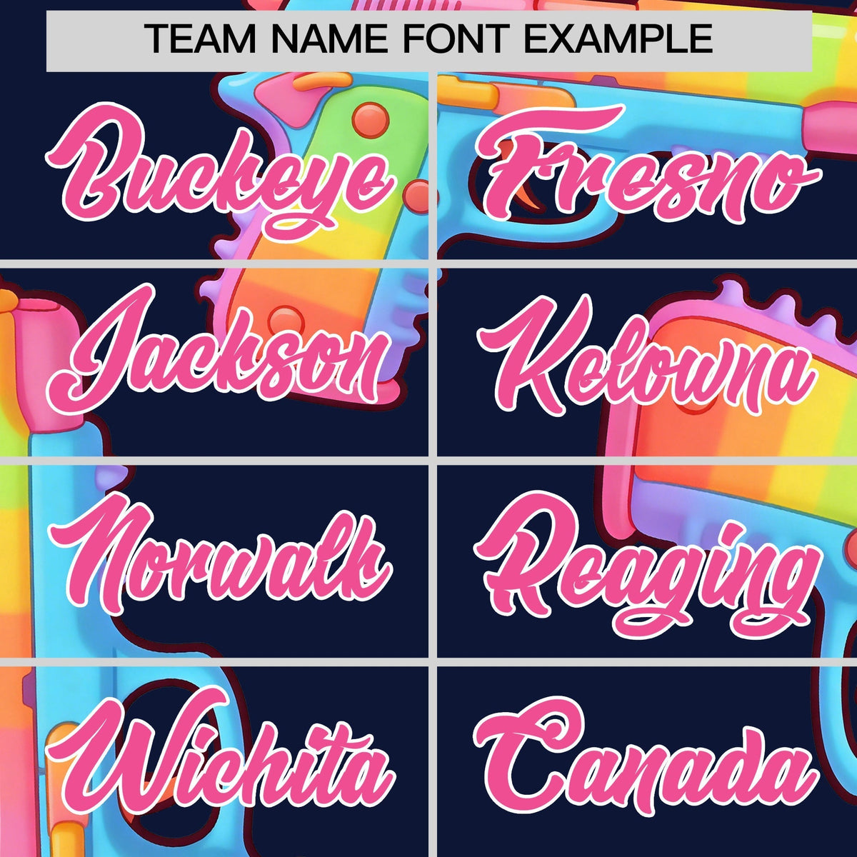 Custom Youth Baseball Jersey Navy Pink Sugar-Coated Firepower Graffiti Pattern Street Style