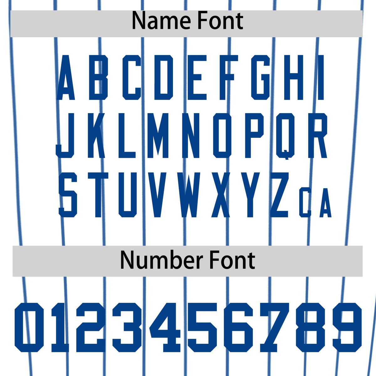 Custom White Royal Pinstripe Personalized Two-Tone Authentic Baseball Jersey