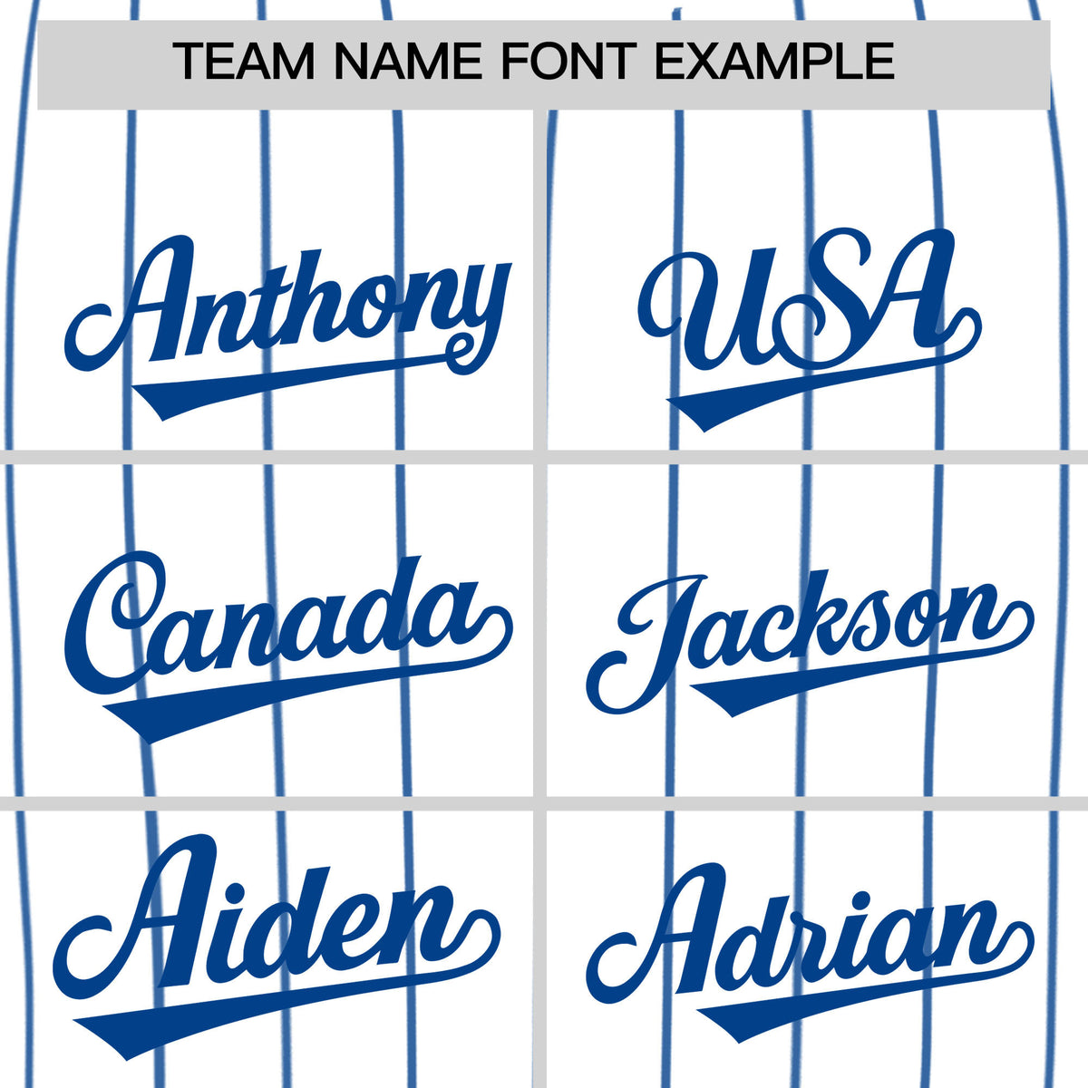 Custom White Royal Pinstripe Personalized Two-Tone Authentic Baseball Jersey