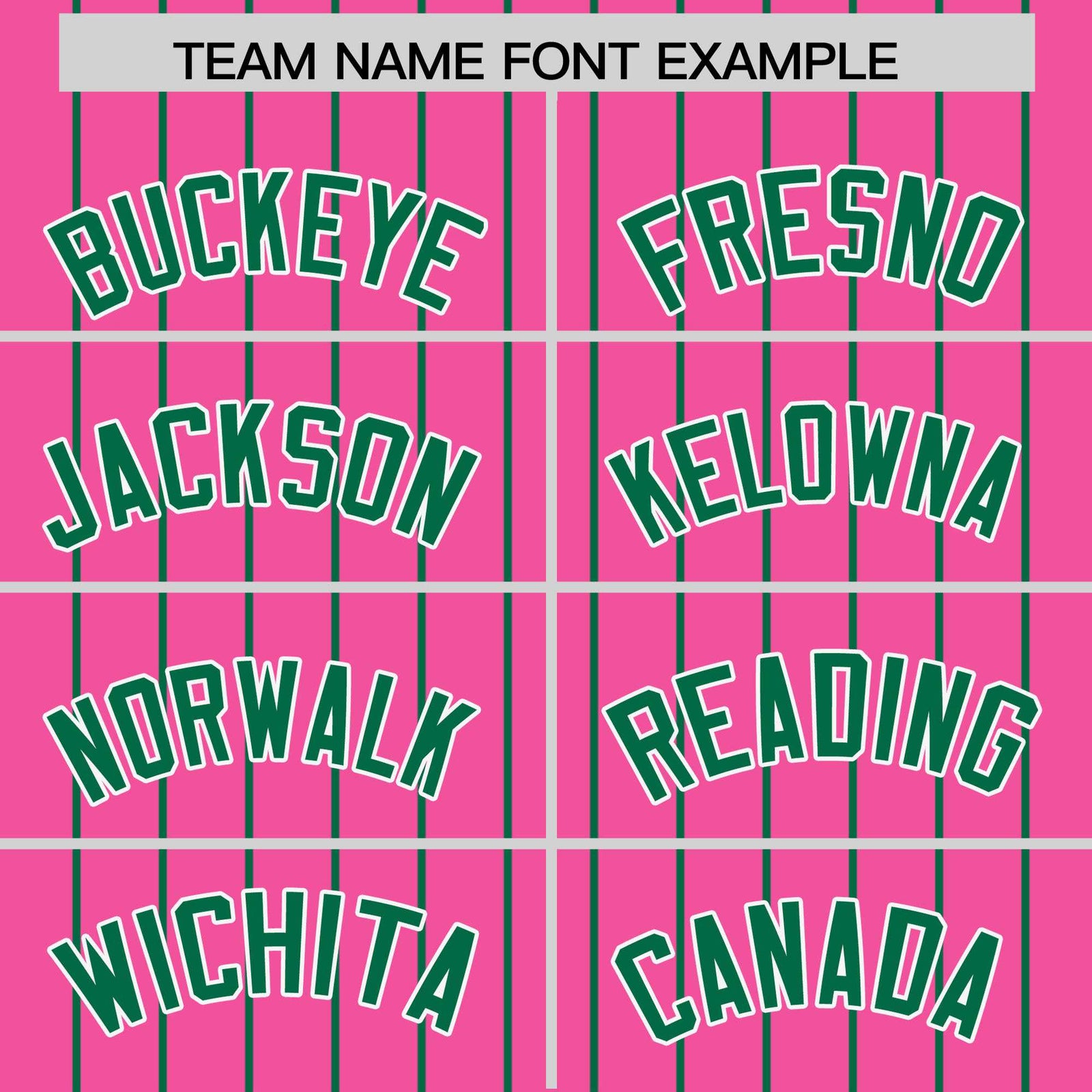 Custom Pink Kelly Green Pinstripe Personalized Two-Tone Authentic Baseball Jersey