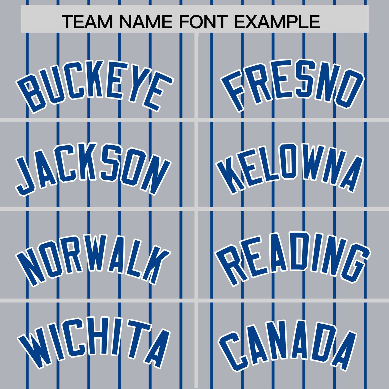 Custom Gray Royal Pinstripe Personalized Two-Tone Authentic Baseball Jersey