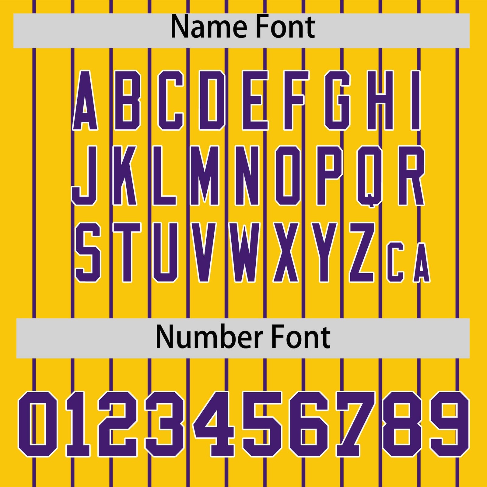 Custom Purple Gold Pinstripe Personalized Two-Tone Authentic Baseball Jersey