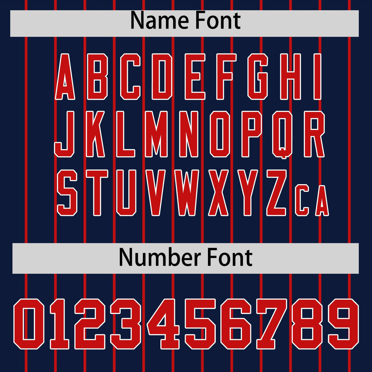 Custom Red Navy Pinstripe Personalized Two-Tone Authentic Baseball Jersey