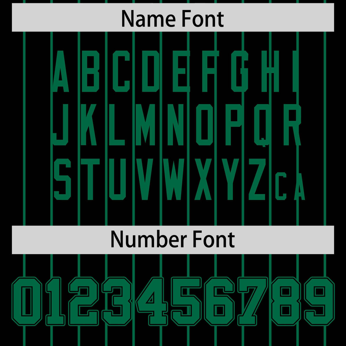 Custom Kelly Green Black Pinstripe Personalized Two-Tone Authentic Baseball Jersey