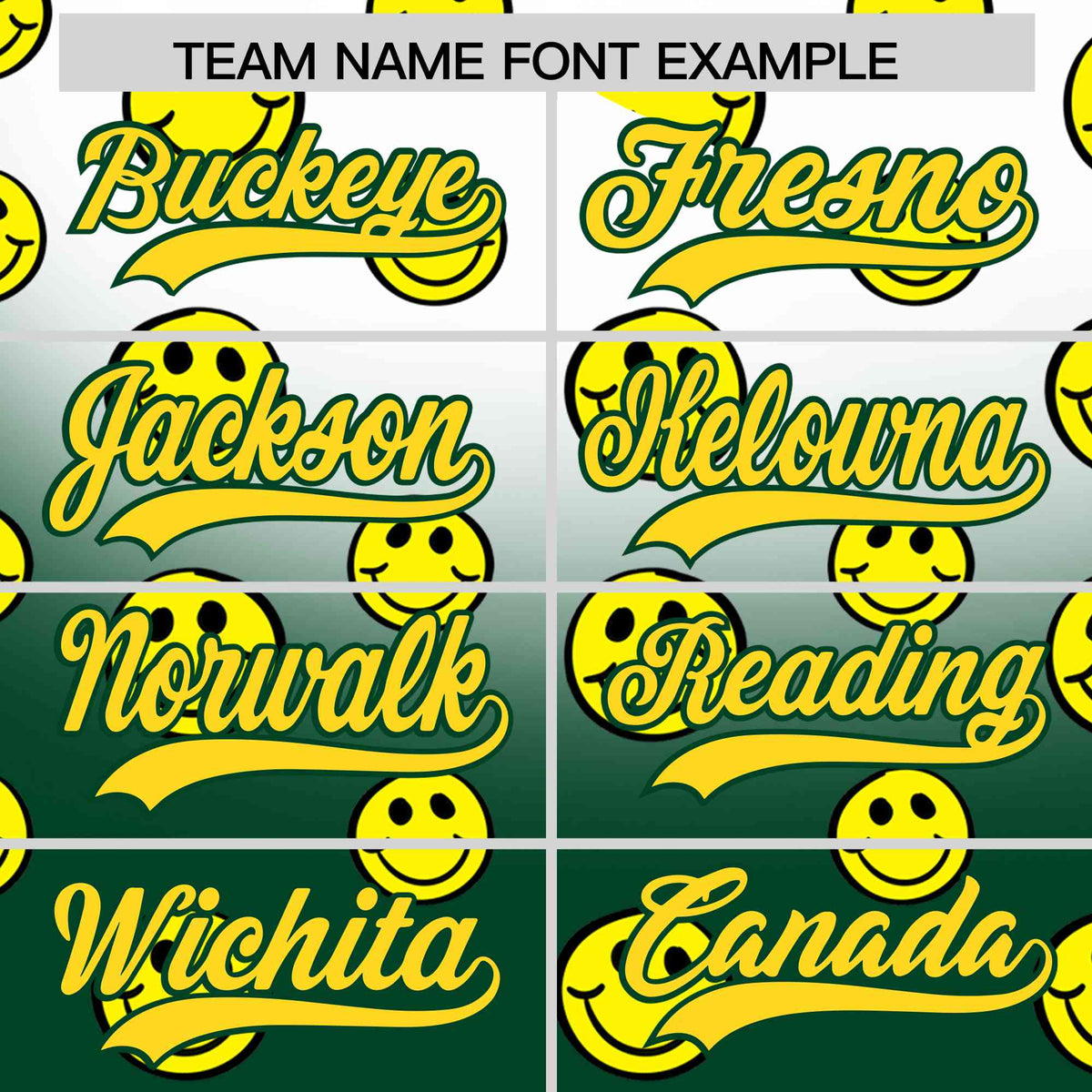 Custom White Green Graffiti Gradient Pattern Authentic Smile Baseball Jersey