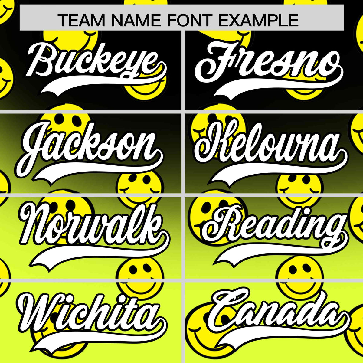 Custom Black Fluorescent Green Graffiti Gradient Pattern Authentic Smile Baseball Jersey