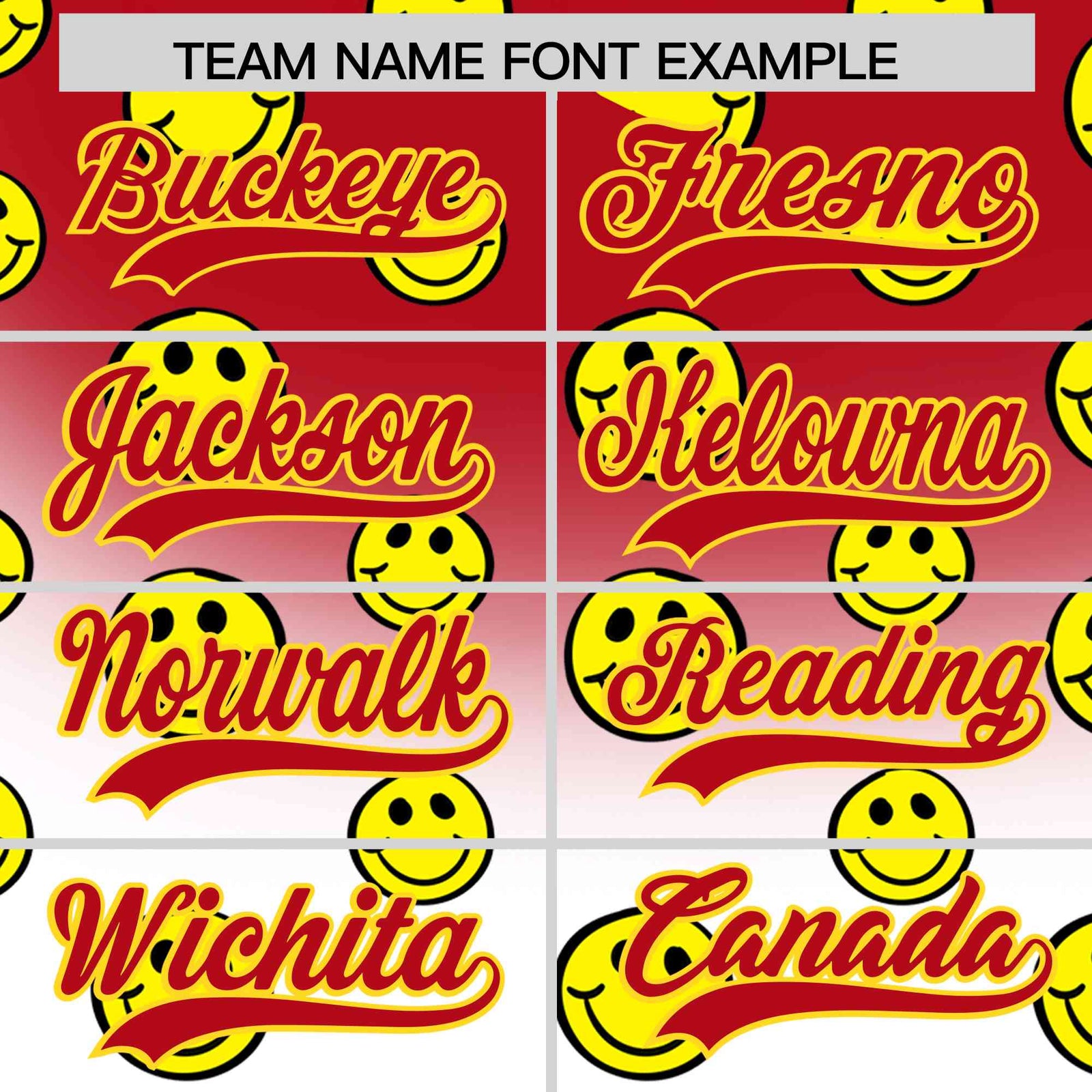 Custom Red White Graffiti Gradient Pattern Authentic Smile Baseball Jersey