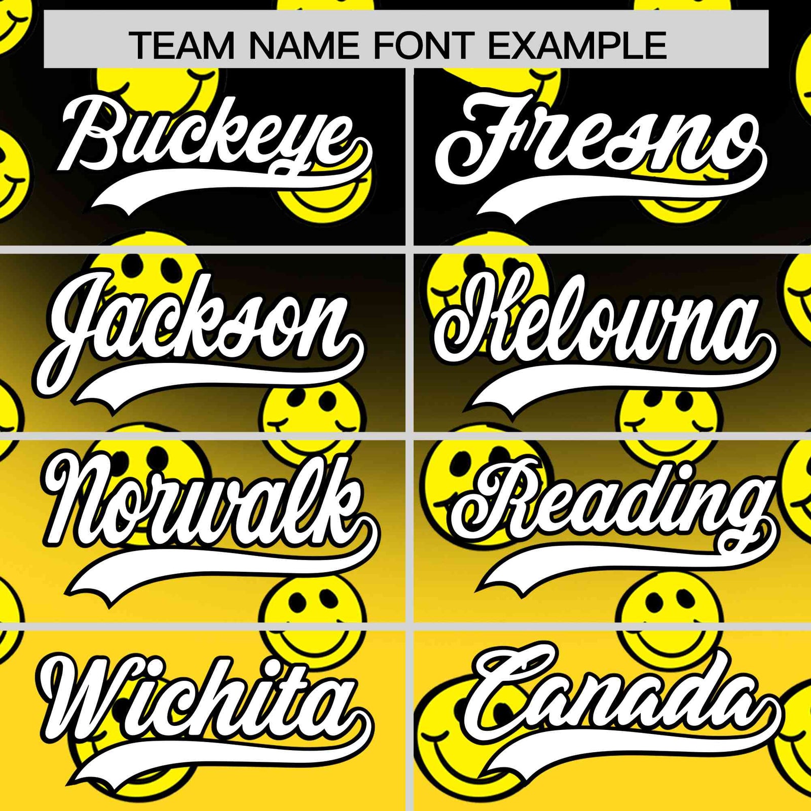 Custom Black Gold Graffiti Gradient Pattern Authentic Smile Baseball Jersey