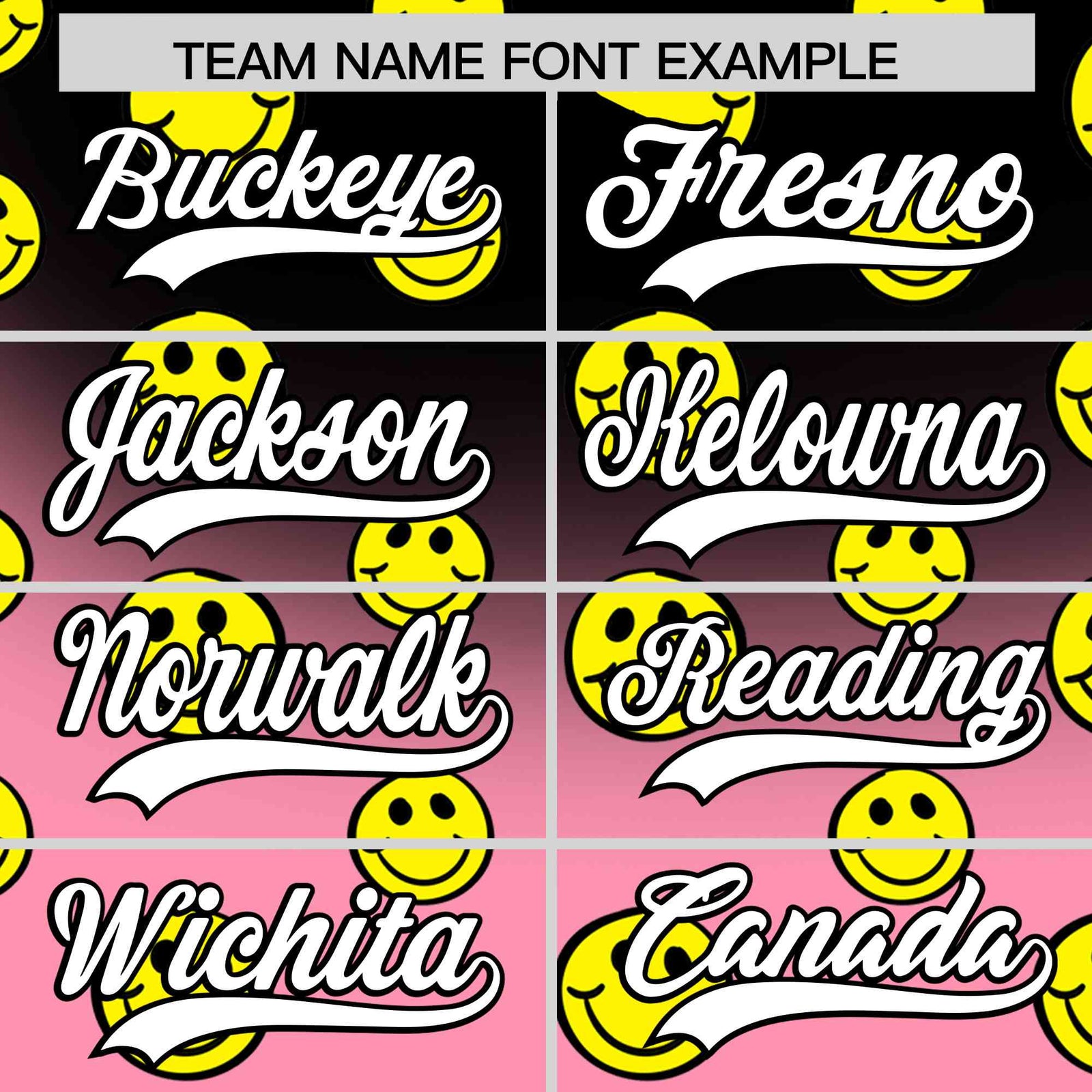 Custom Black Light Pink Graffiti Gradient Pattern Authentic Smile Baseball Jersey