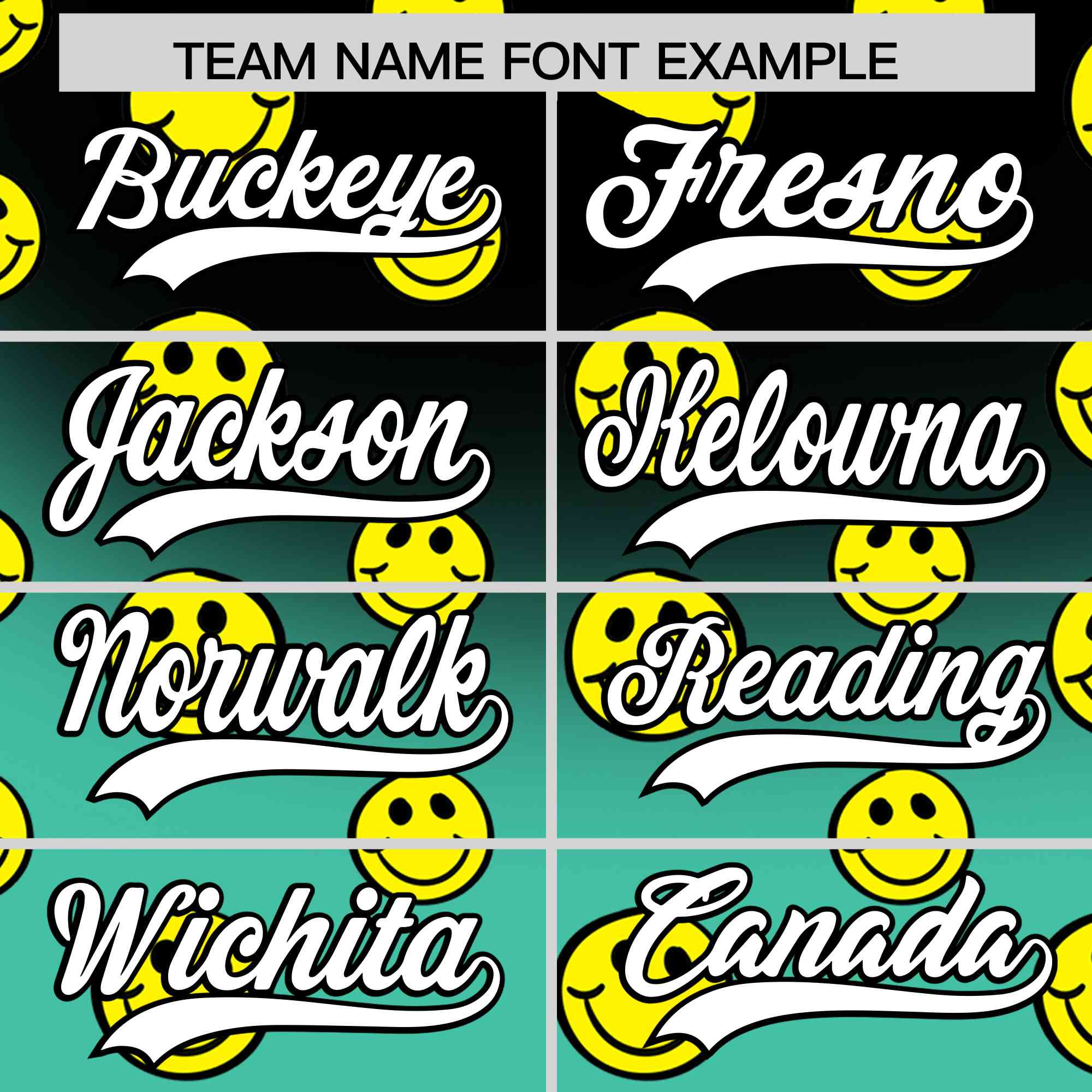 Custom Black Bright Green Graffiti Gradient Pattern Authentic Smile Baseball Jersey